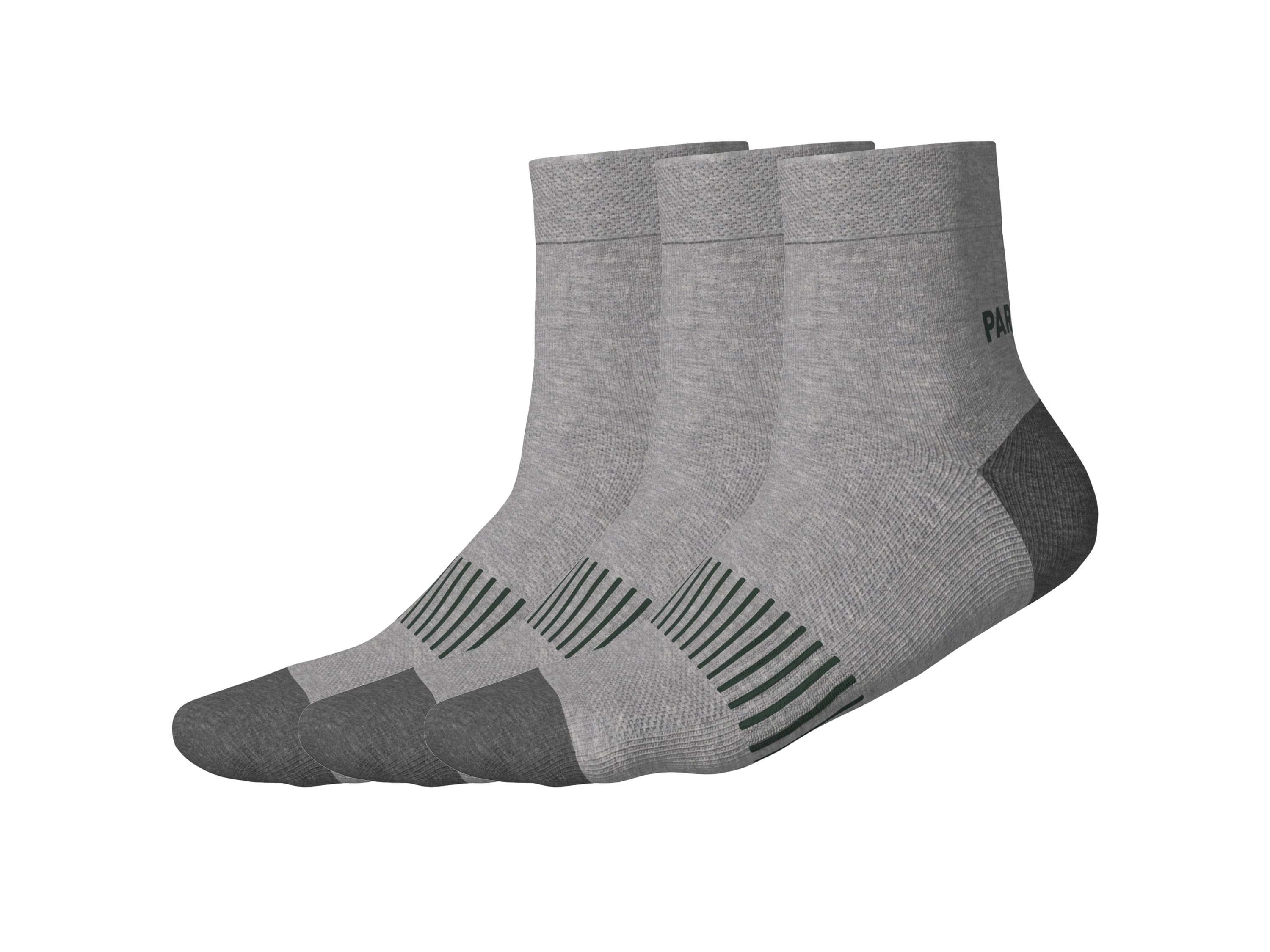 PARKSIDE® Pánske pracovné ponožky, 3 páry (sivá, 43/46) 1