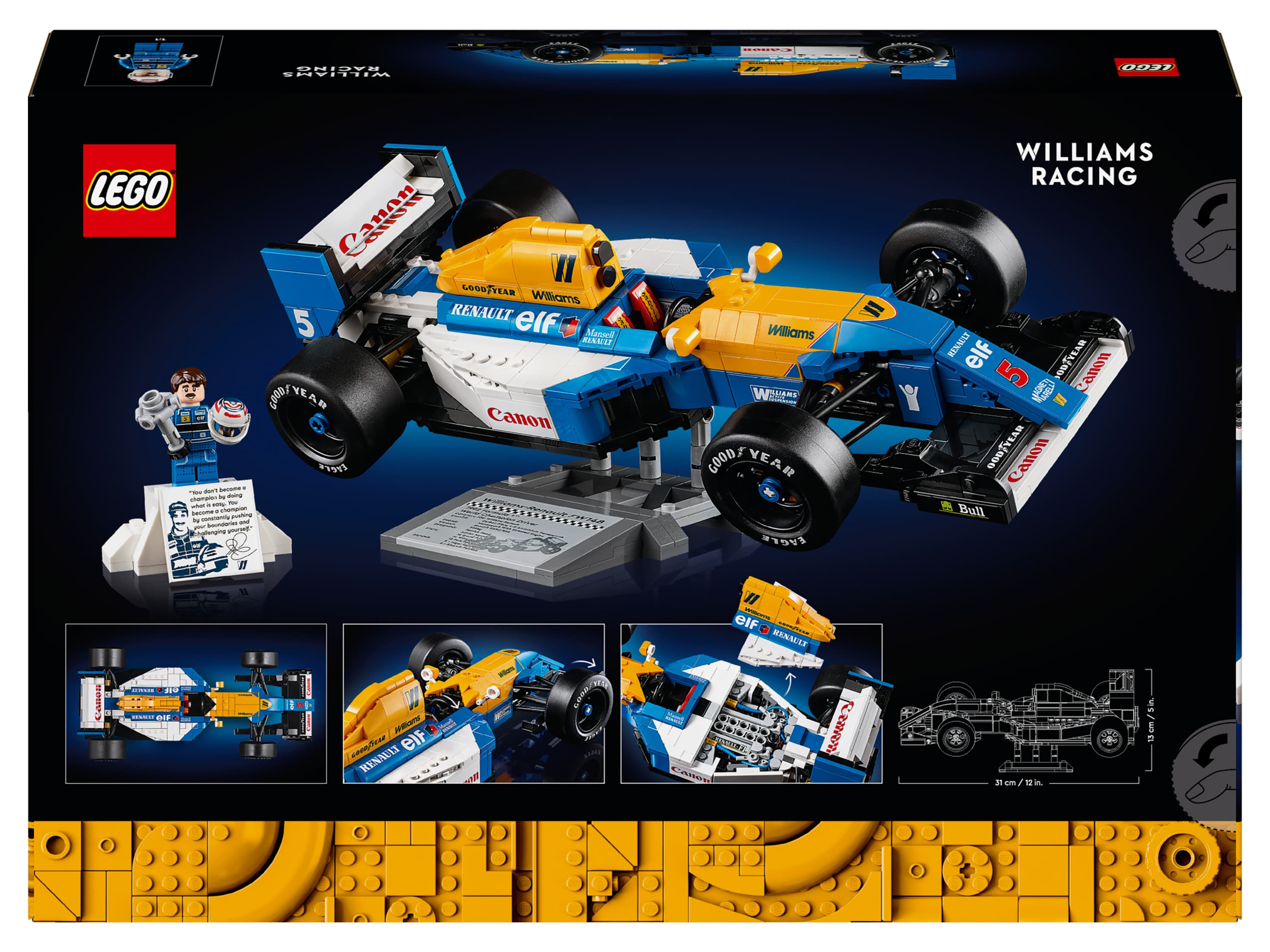 LEGO® Icons 10353 Williams Racing FW14B a Nigel Mansell 1
