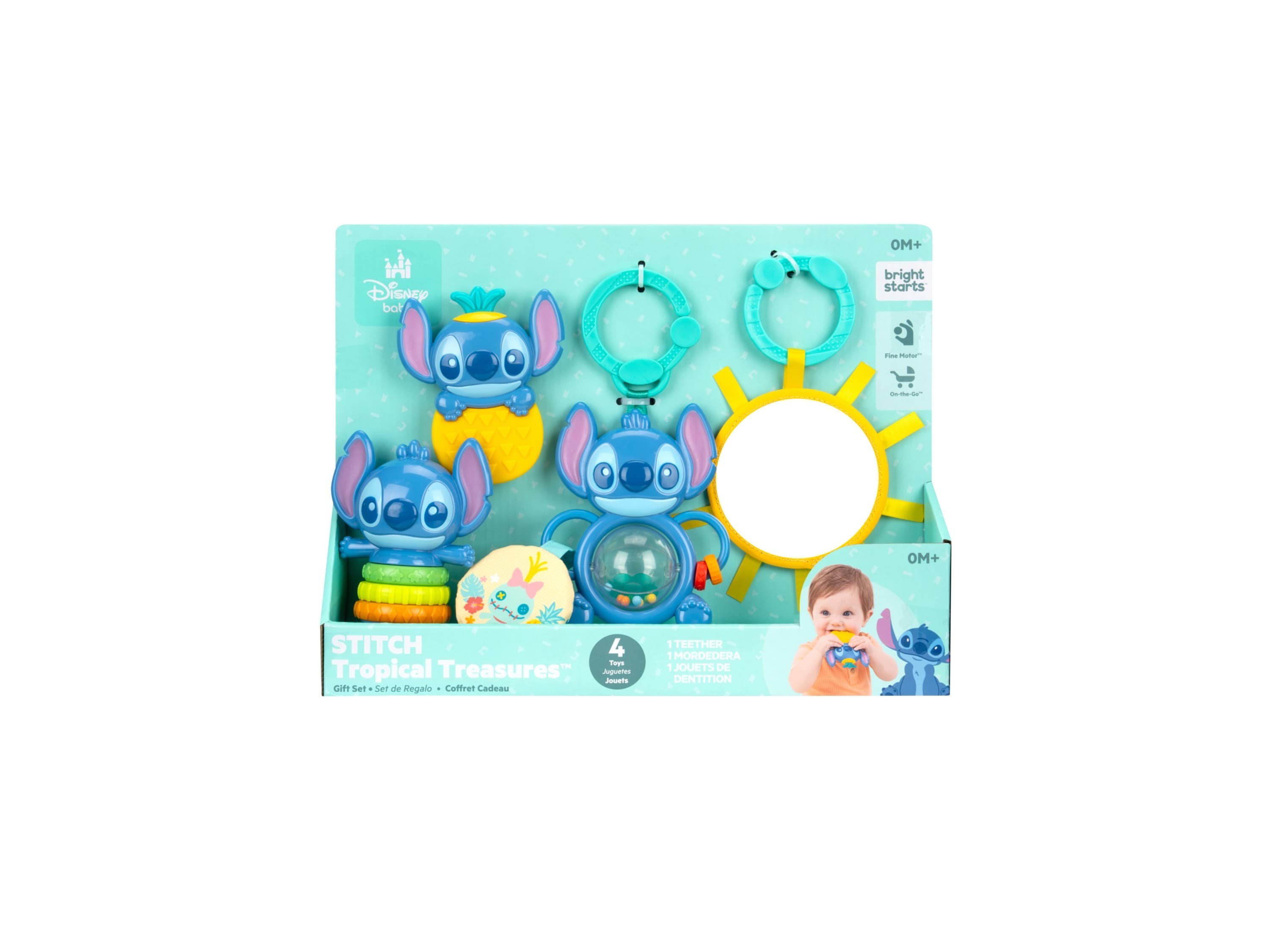 BRIGHT STARTS™ Súprava hračiek pre bábätká (Stitch) 1