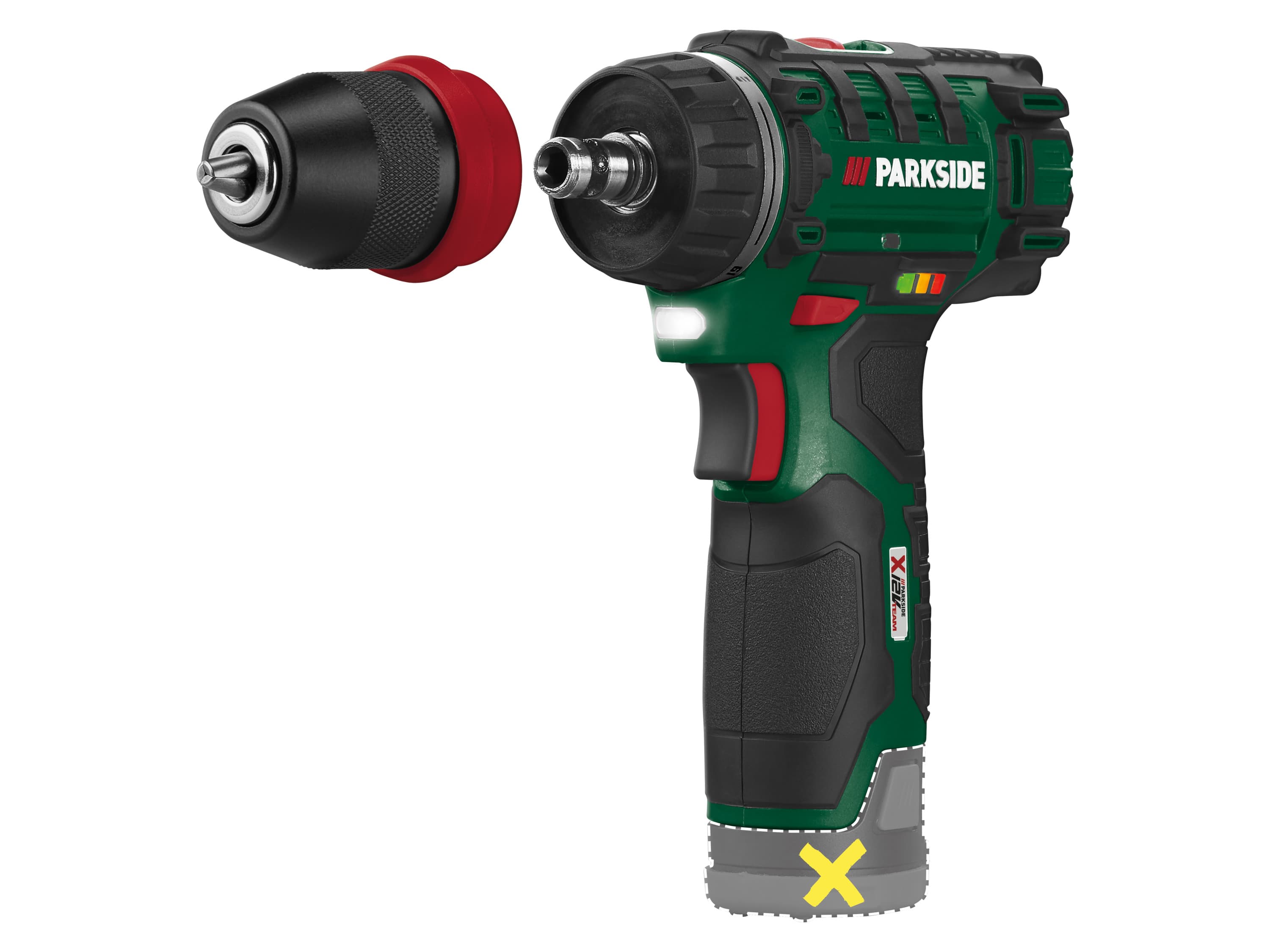 PARKSIDE® Aku vŕtací skrutkovač PBSA 12 E4 – bez akumulátora