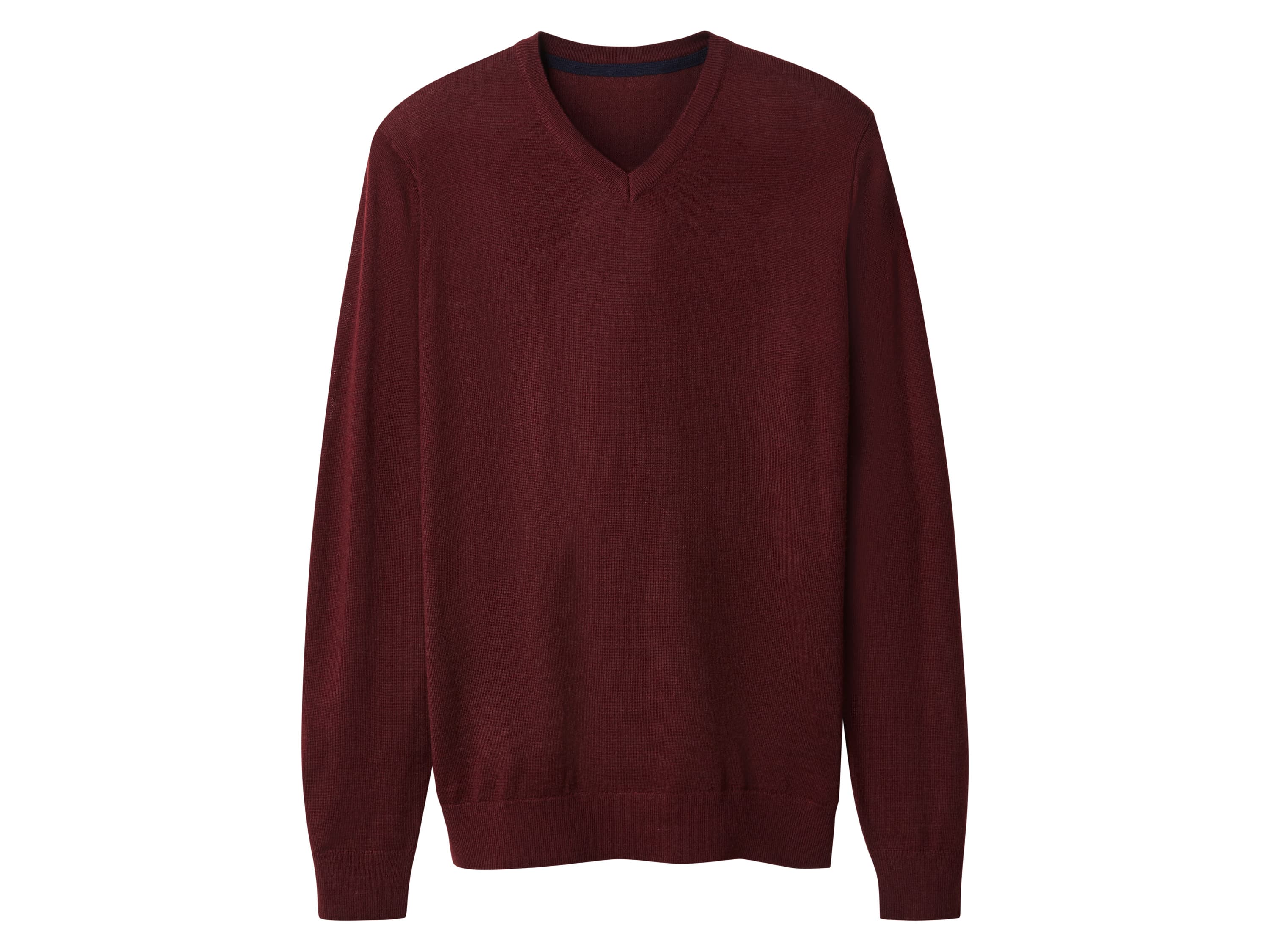esmara Men Pánsky merino pulóver Premium (bordová, S (44/46)) 1