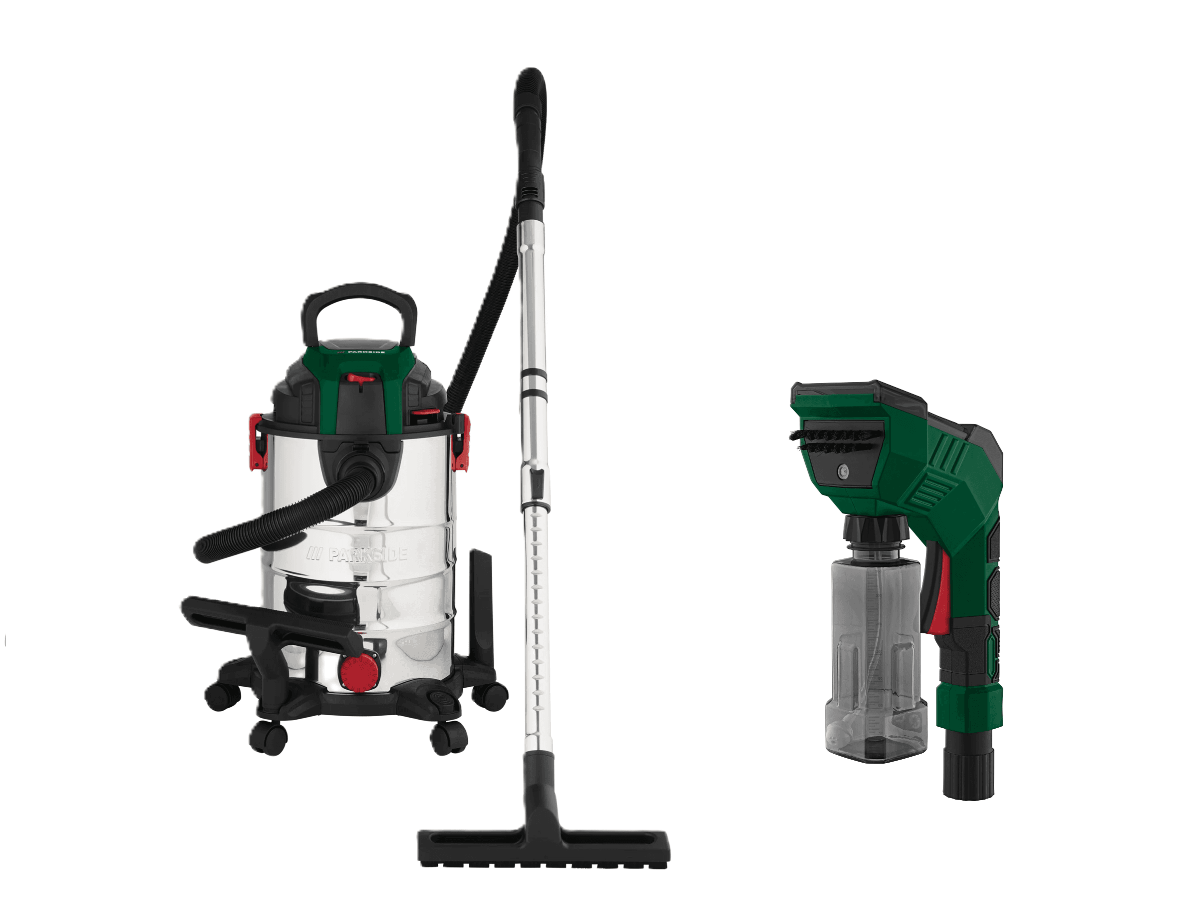 PARKSIDE® Vysávač na mokré a suché vysávanie PWD 25 C4 + Umývacia dýza s nádržkou na vodu pre vysávač