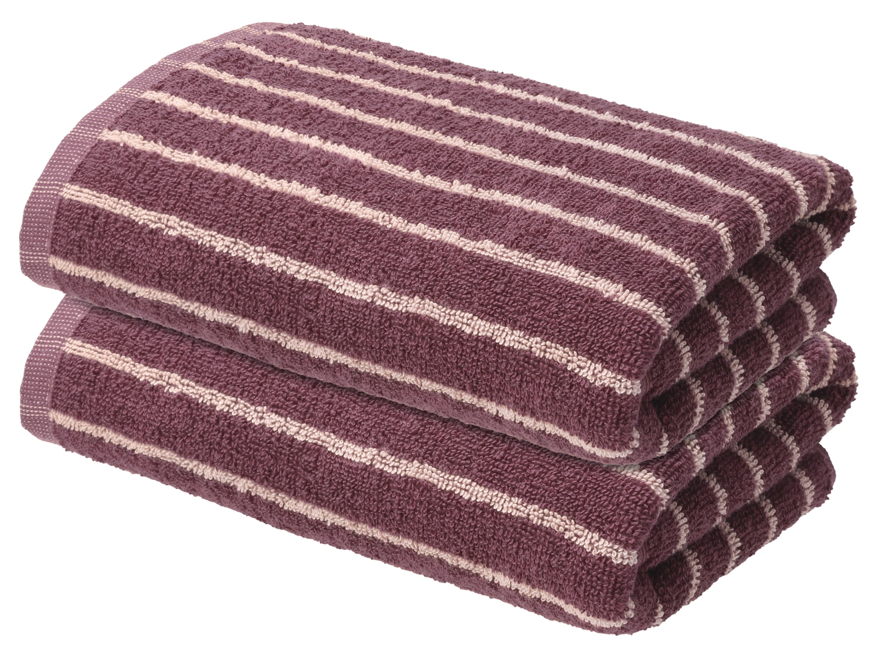 LIVARNO® Froté uterák, 50 x 100 cm, 2 kusy (bordová)