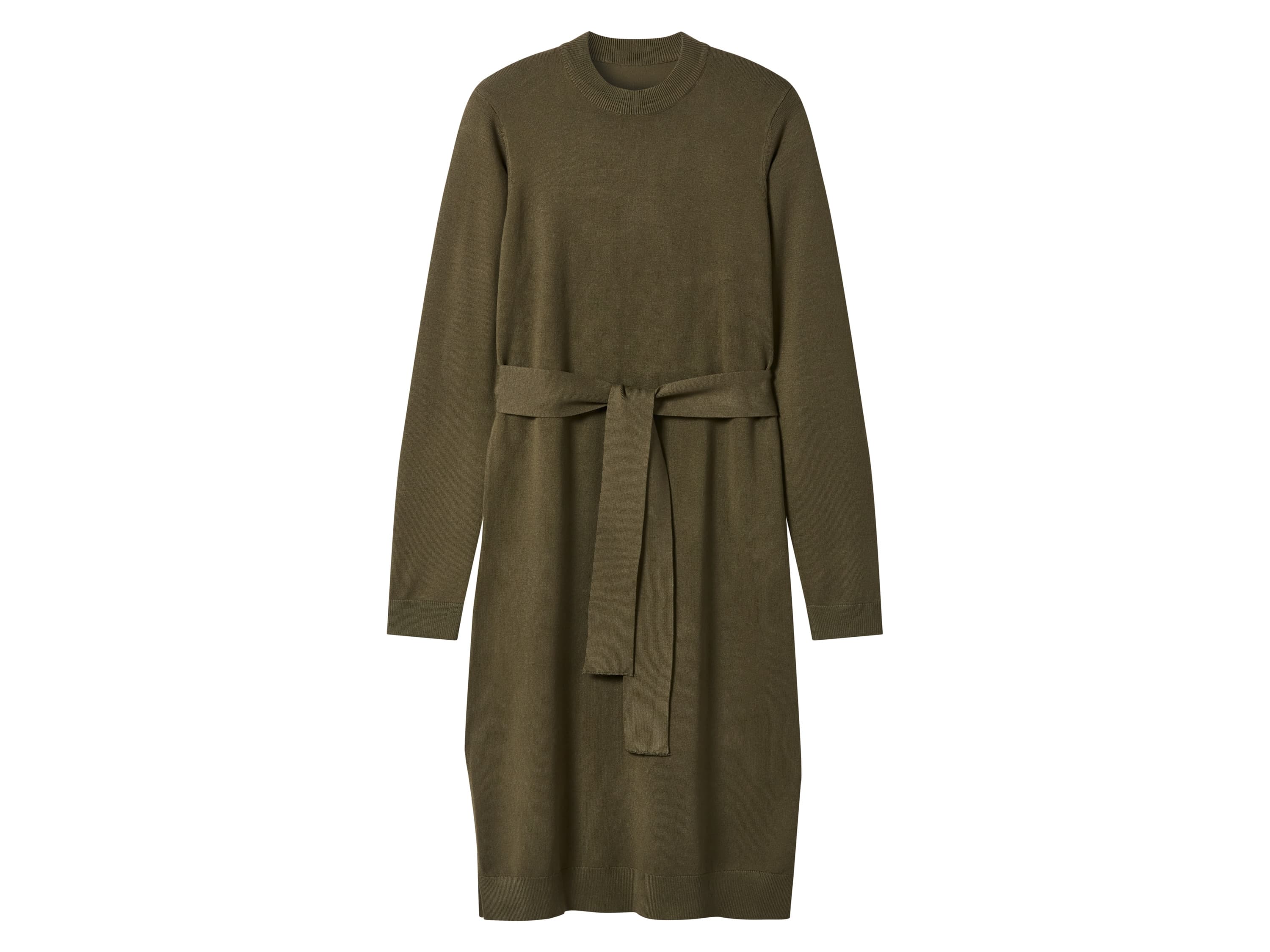 esmara® Dámske pletené šaty (olivová, S (36/38)) 1