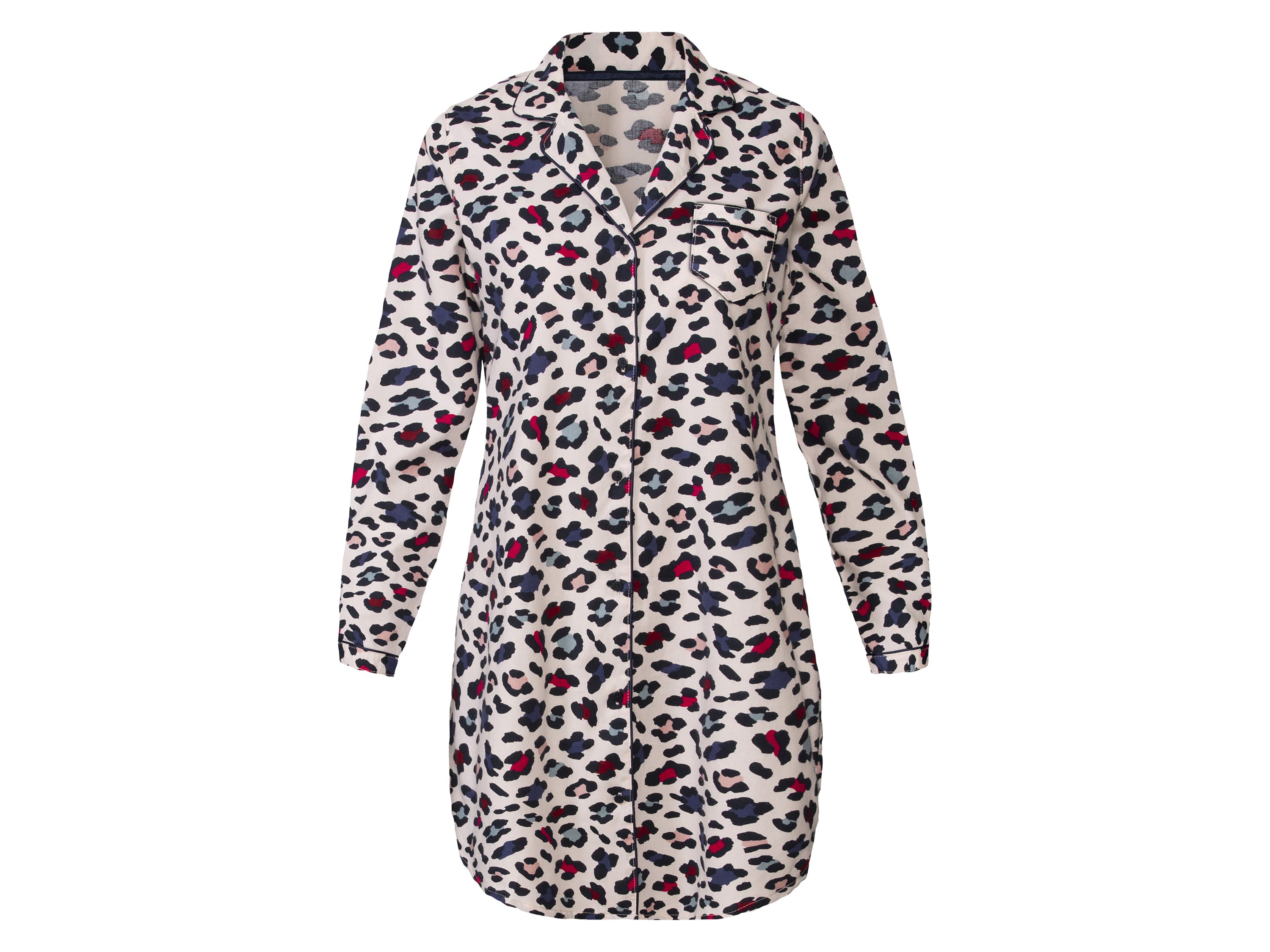 esmara® Dámska nočná flanelová košeľa (leopardí vzor, S (36/38)) 1