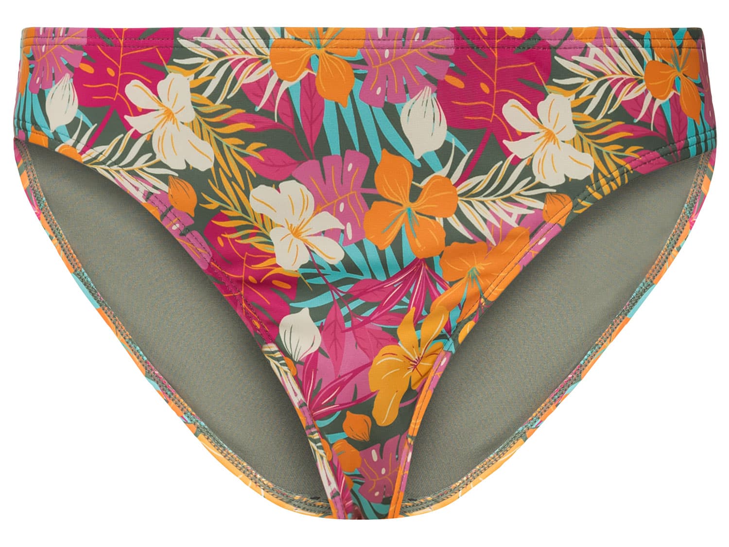 esmara® Dámske bikiny – spodný diel (36, kvet/roas/pomaranč) 1