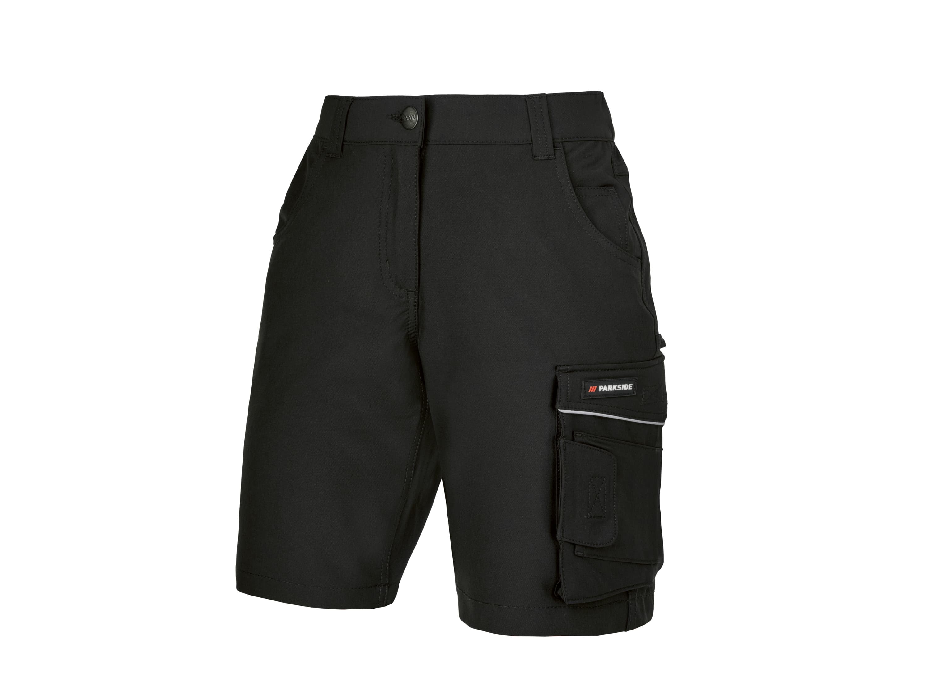 PARKSIDE® Dámske strečové pracovné šortky (čierna, 46)