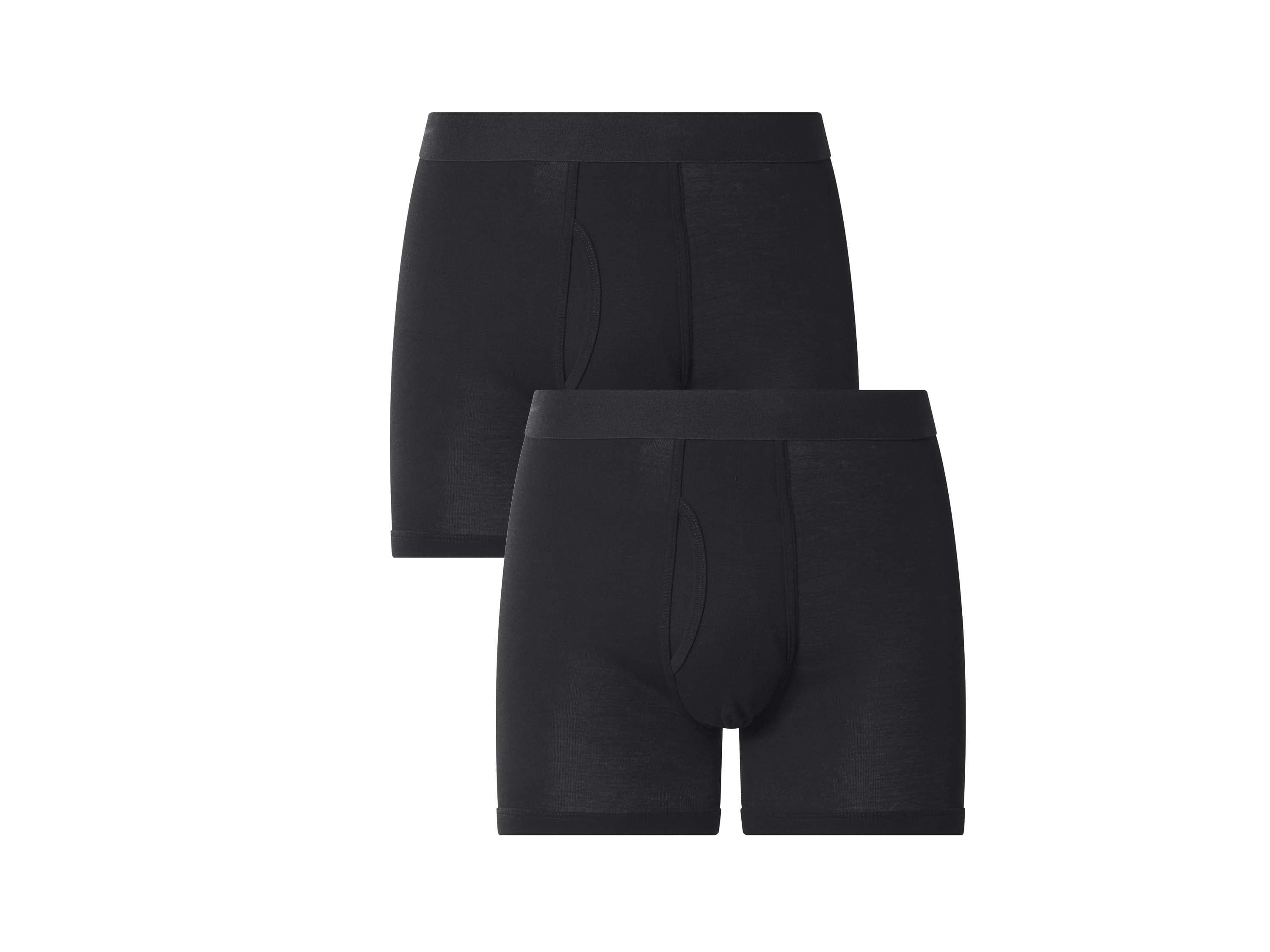 ESMARA MEN Pánske boxerky s otvorom, 2 kusy (čierna) 1
