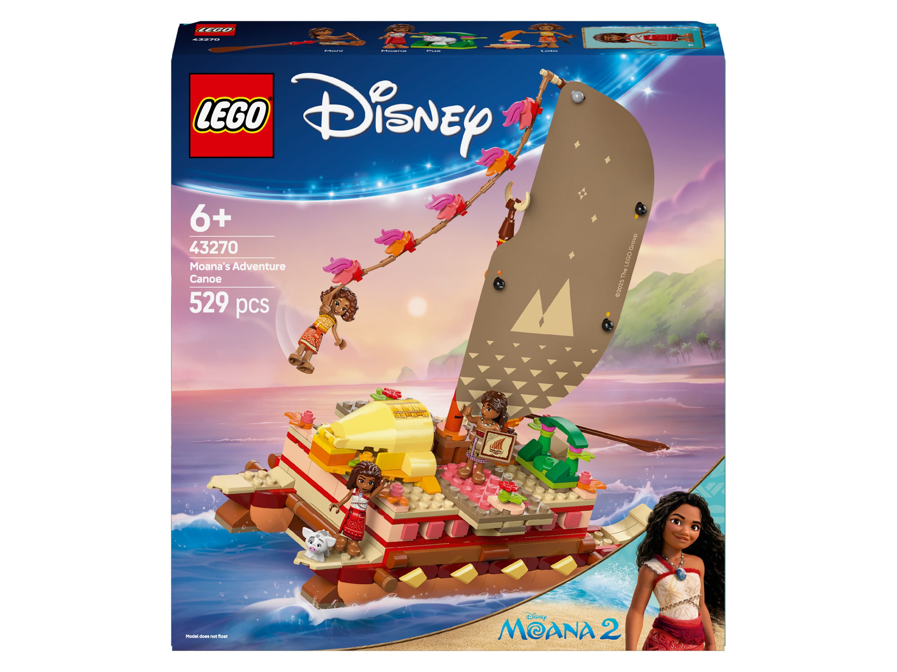 LEGO® Disney Princess™ 43270 Vaiana a dobrodružstvo na kanoe 1