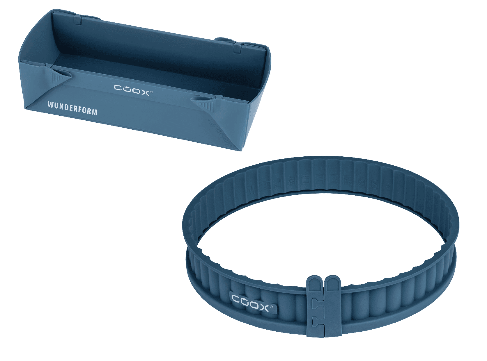 Coox Silikónová forma na pečenie M + Silikónová forma na pečenie, Ø 26 cm, sivá 1