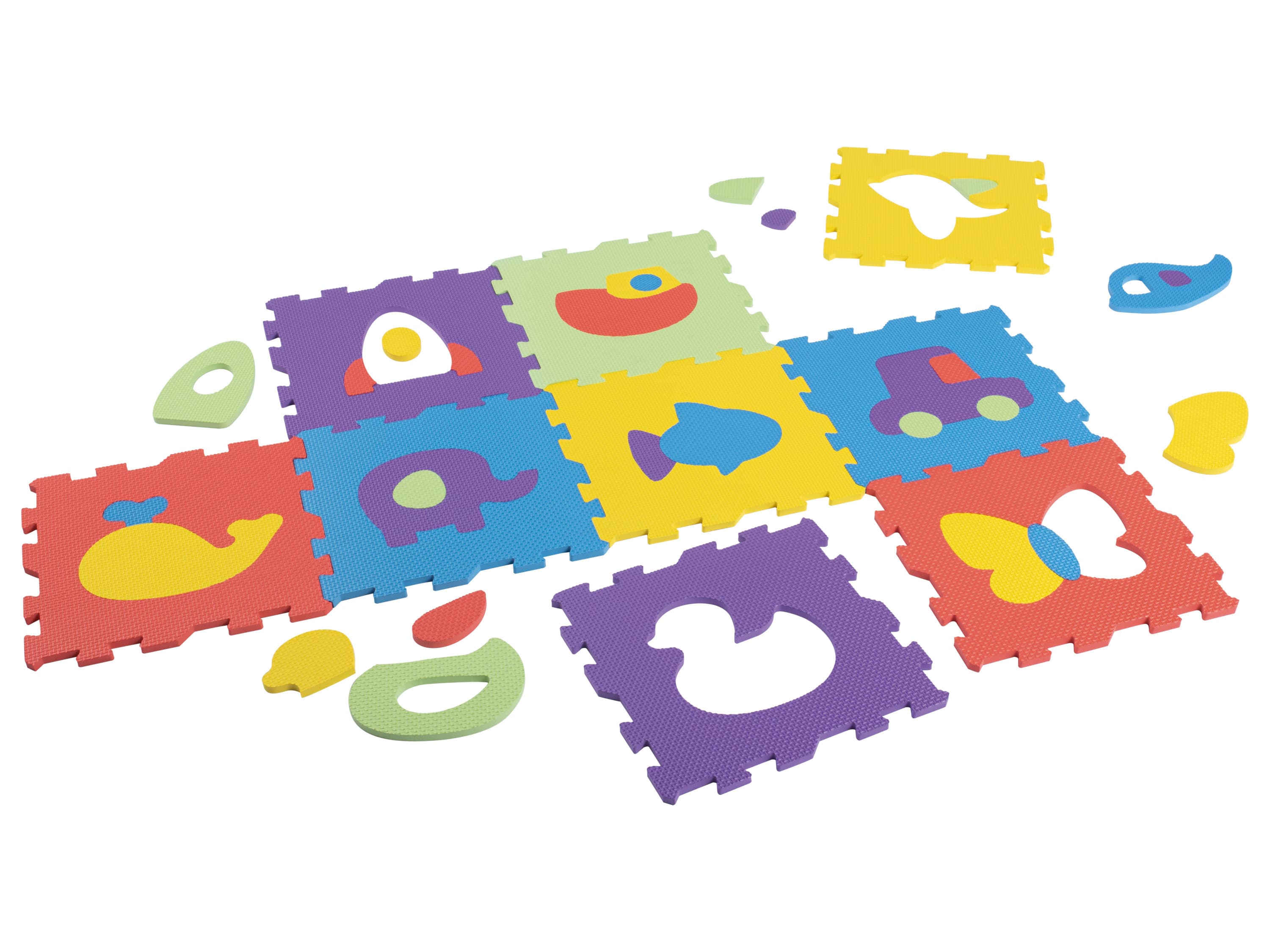 Playtive Puzzle podložky (zvieratká a vozidlá) 1