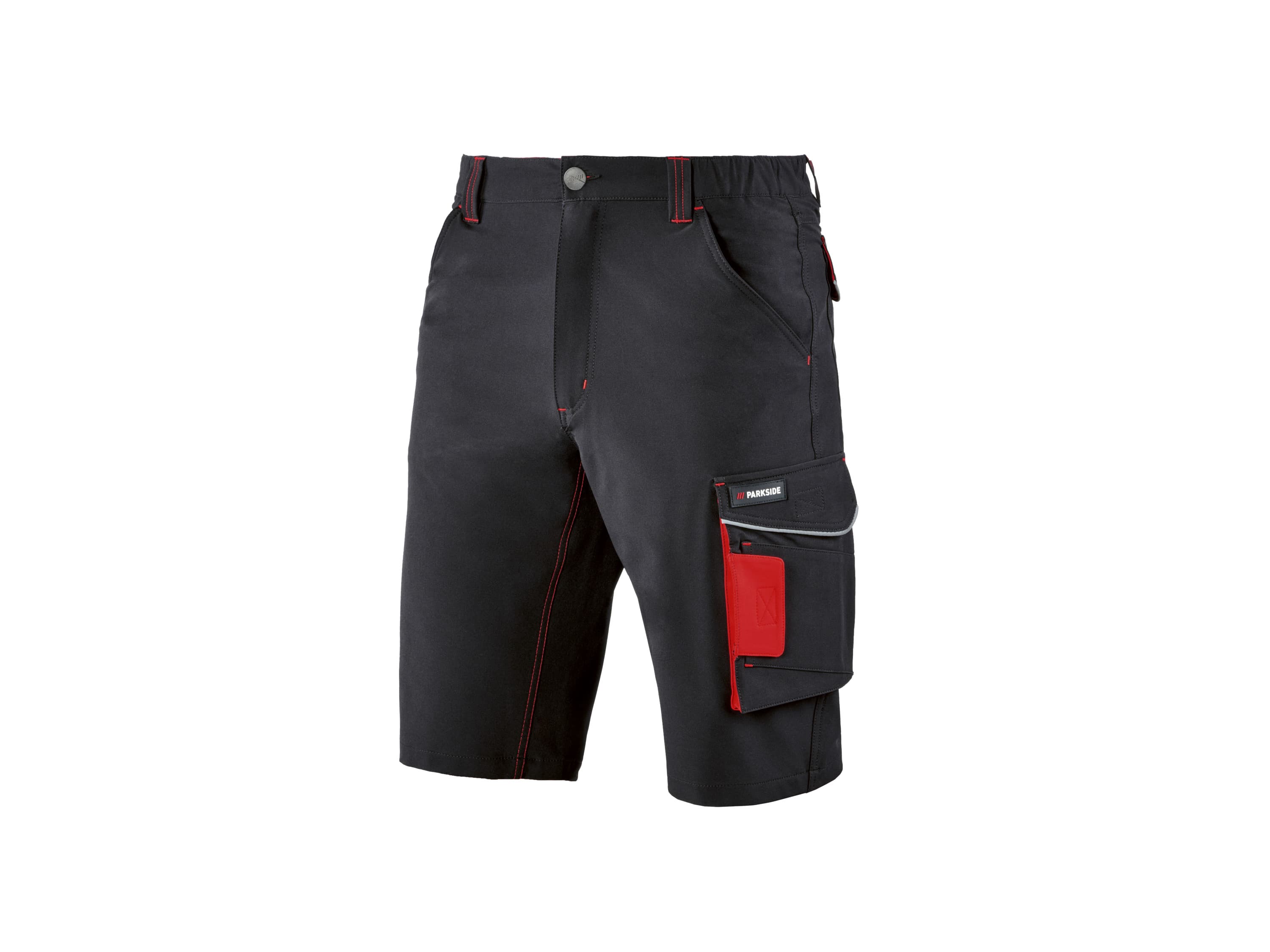 PARKSIDE® Pánske strečové pracovné šortky (čierna, M (48/50)) 1