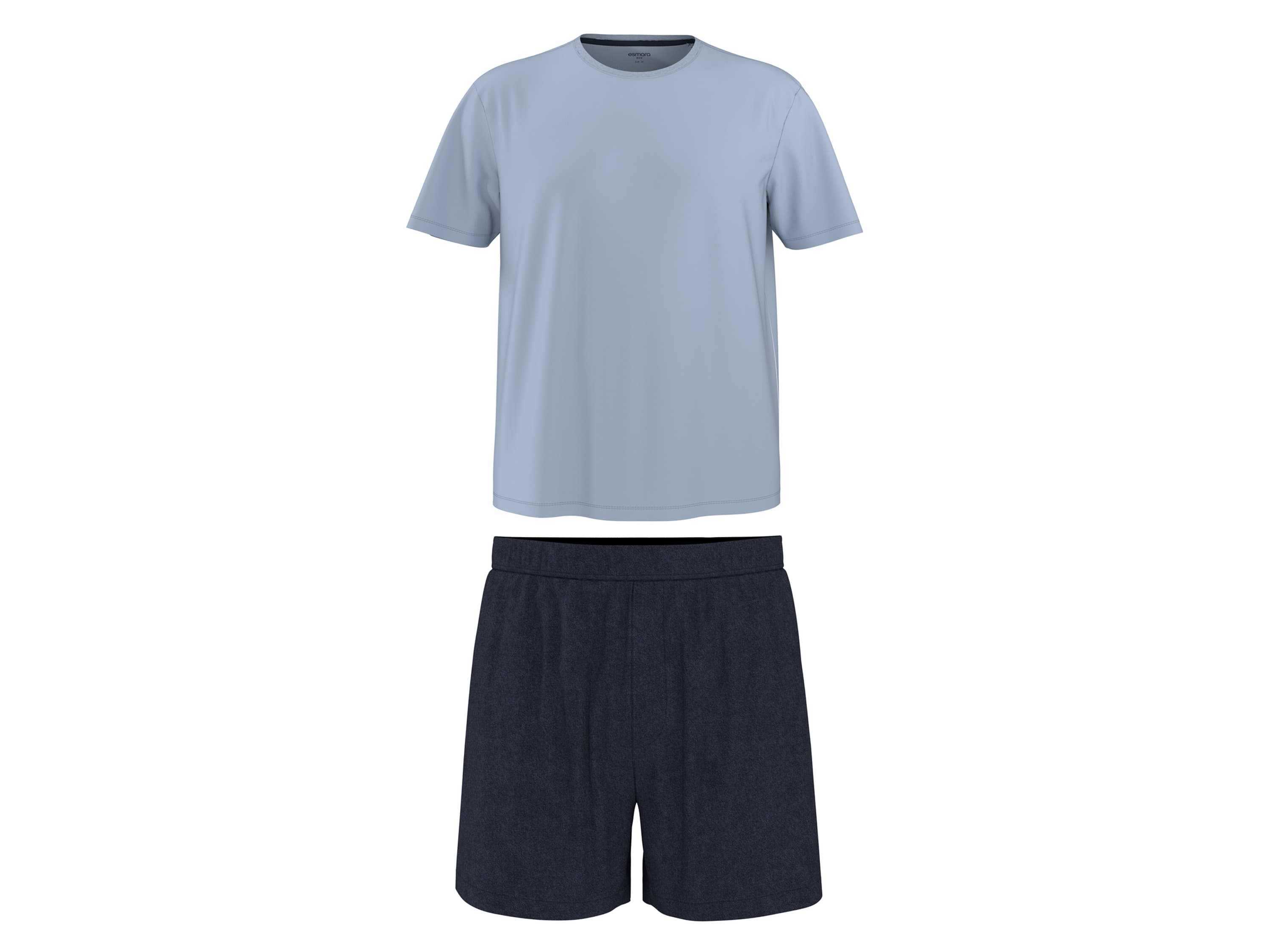 esmara Men Pánske pyžamo s ľanom Premium (modrá/navy modrá, S (44/46))