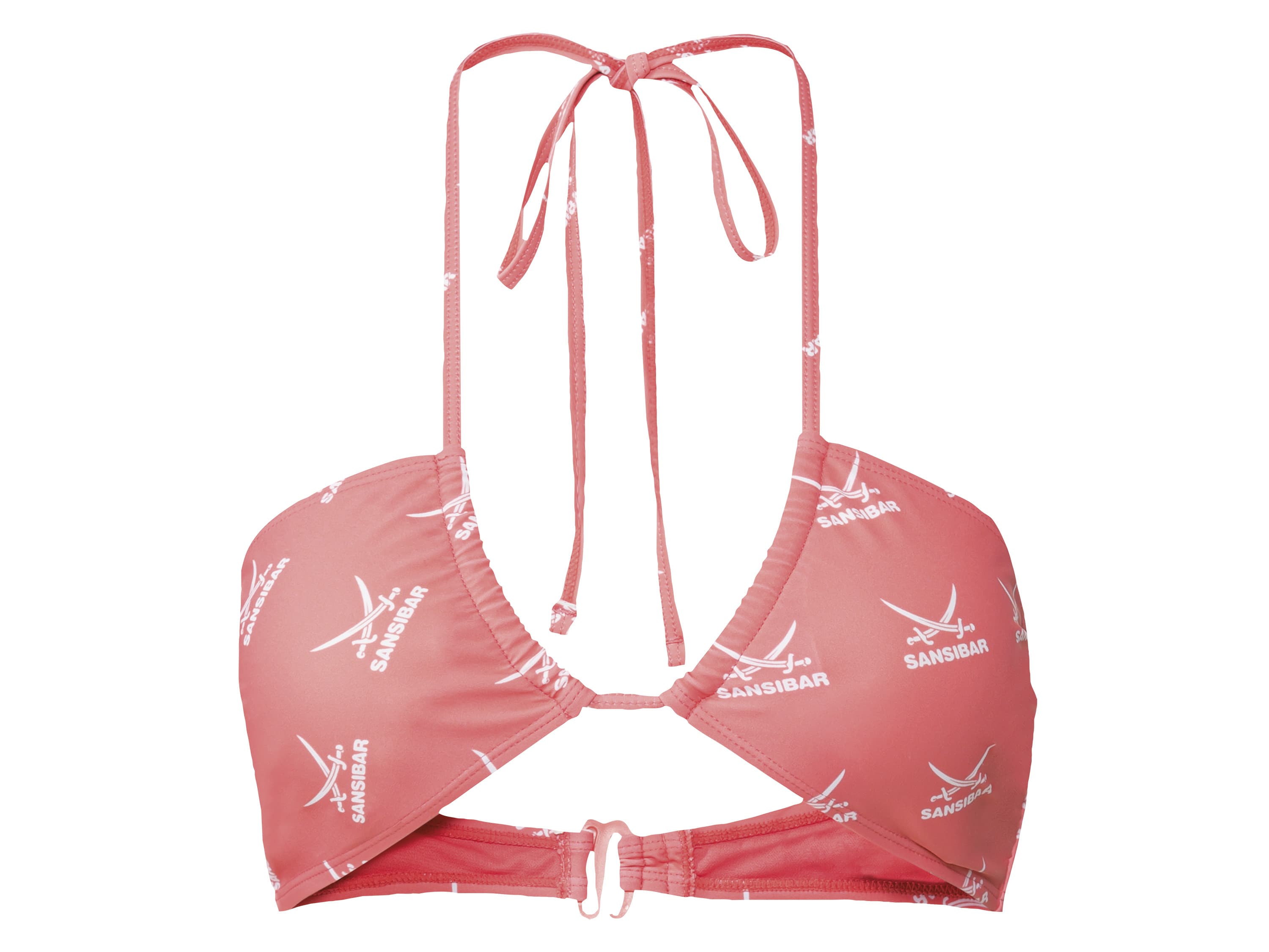 SANSIBAR Dámske bikiny – vrchný diel (koralová, 36)