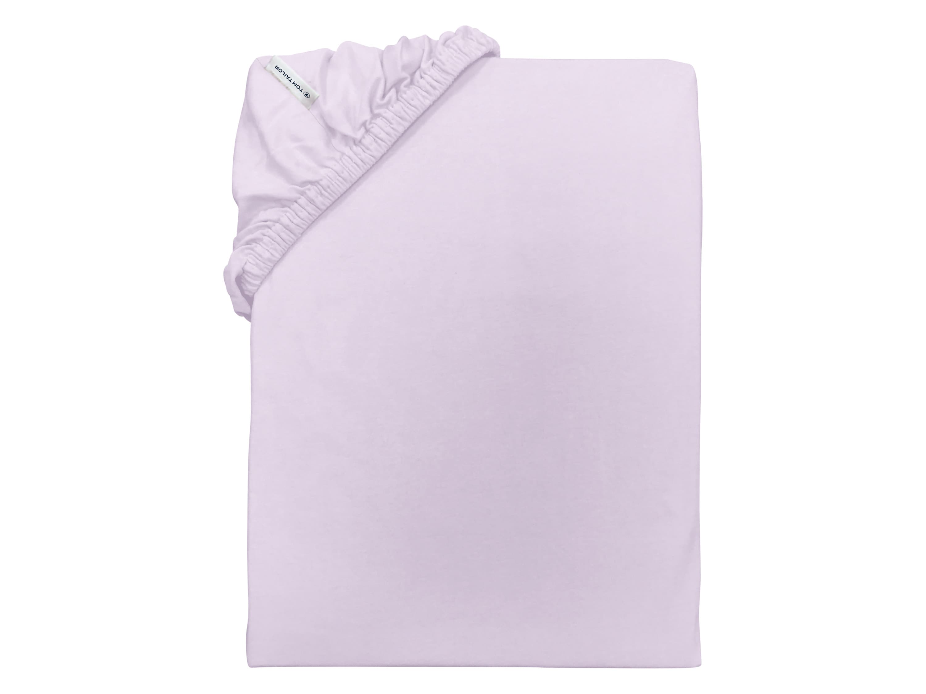 Tom Tailor Džersejová napínacia plachta, 90 – 100 x 200 cm (fialová)