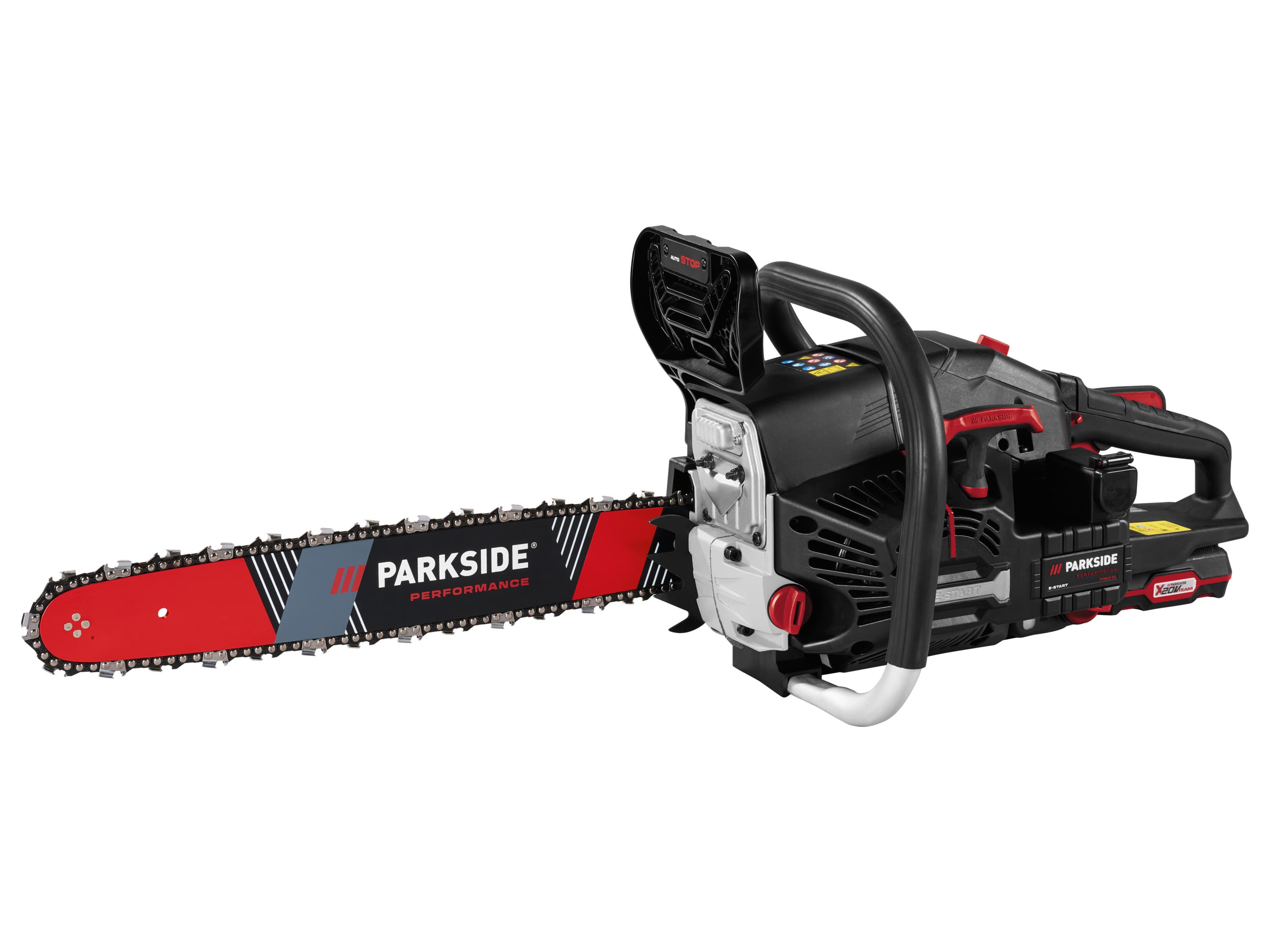 PARKSIDE PERFORMANCE® Benzínová reťazová píla s elektrickým štartovaním PPBKS 56 C3