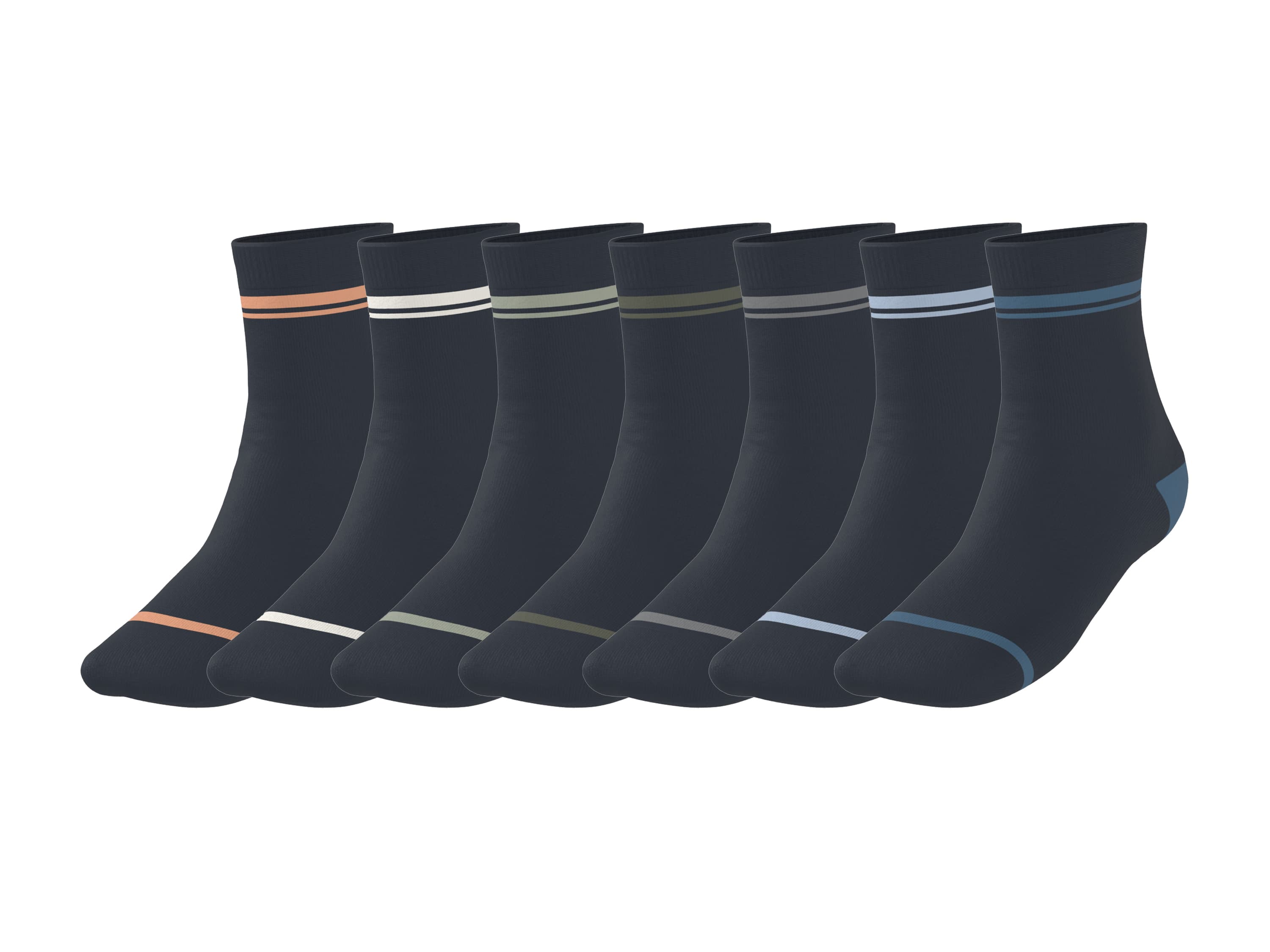 lupilu® Detské ponožky, 7 párov (navy modrá, 23-26)