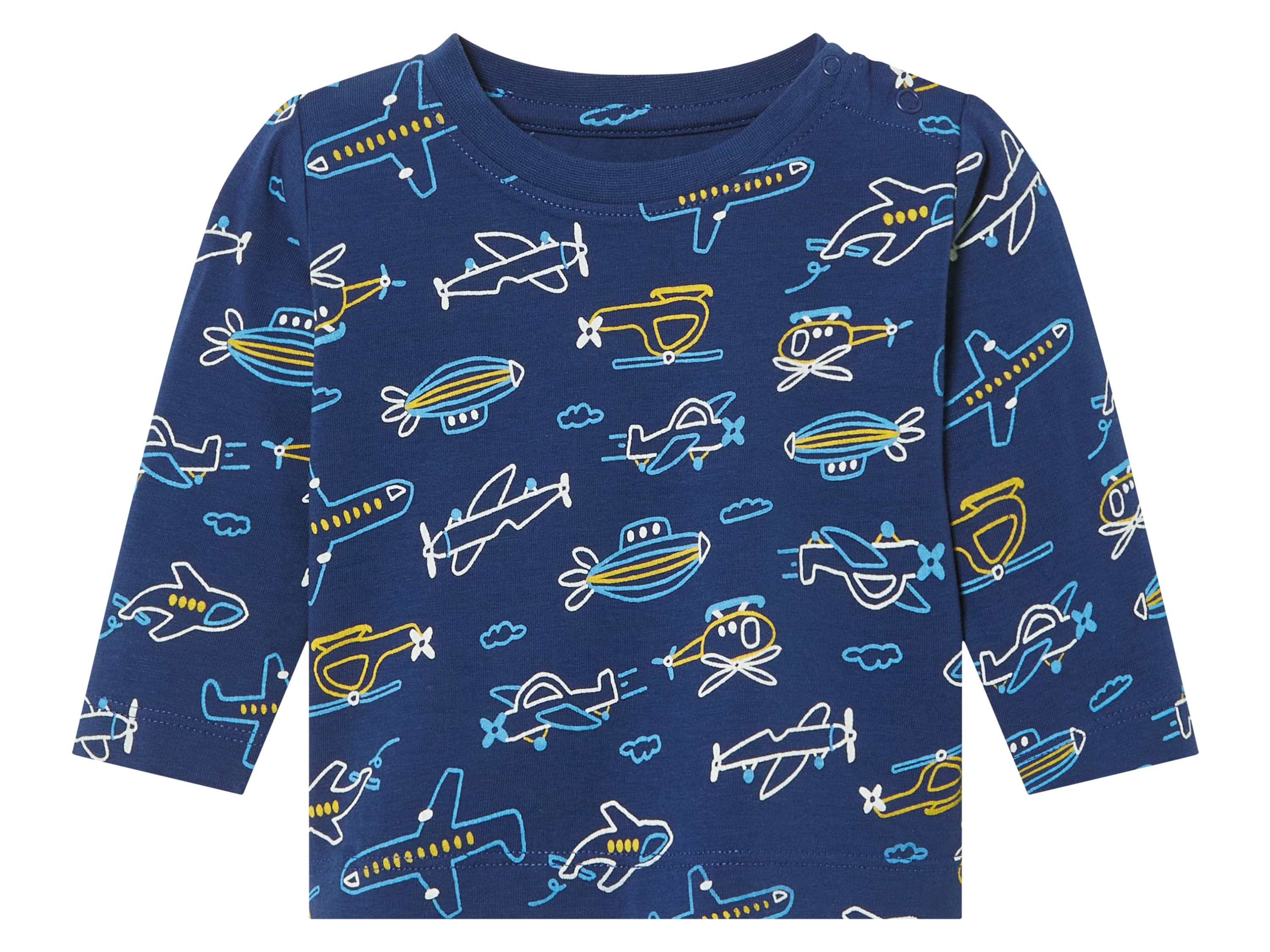 lupilu® Chlapčenské tričko s dlhým rukávom pre bábätká (navy modrá, 74/80) 1