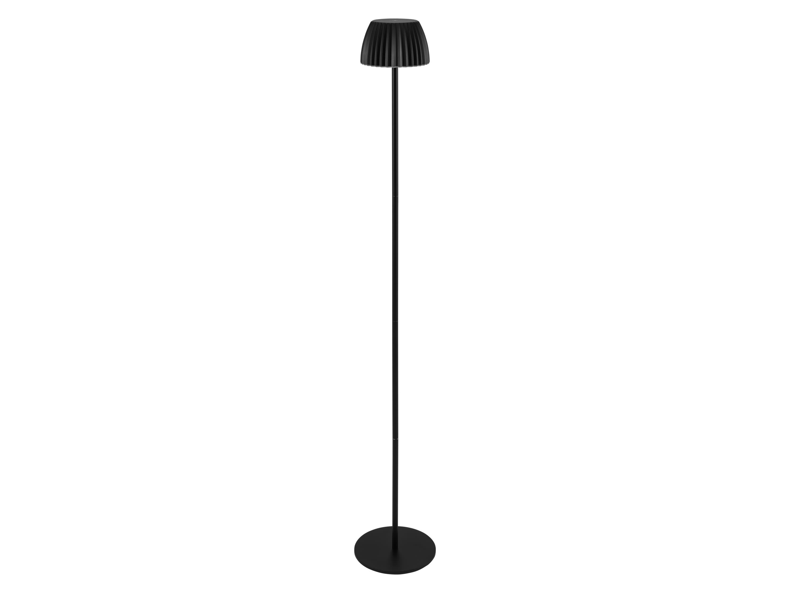 LIVARNO® Aku LED stojaca lampa, 130 cm (čierna)