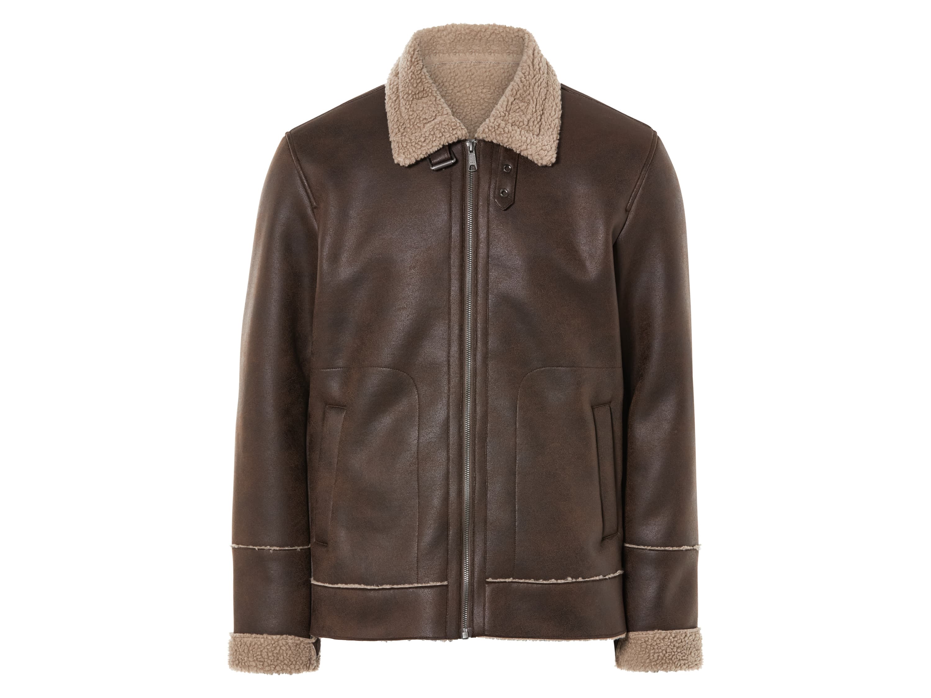 LIVERGY® Pánska biker bunda (XL (56/58), hnedá) 1