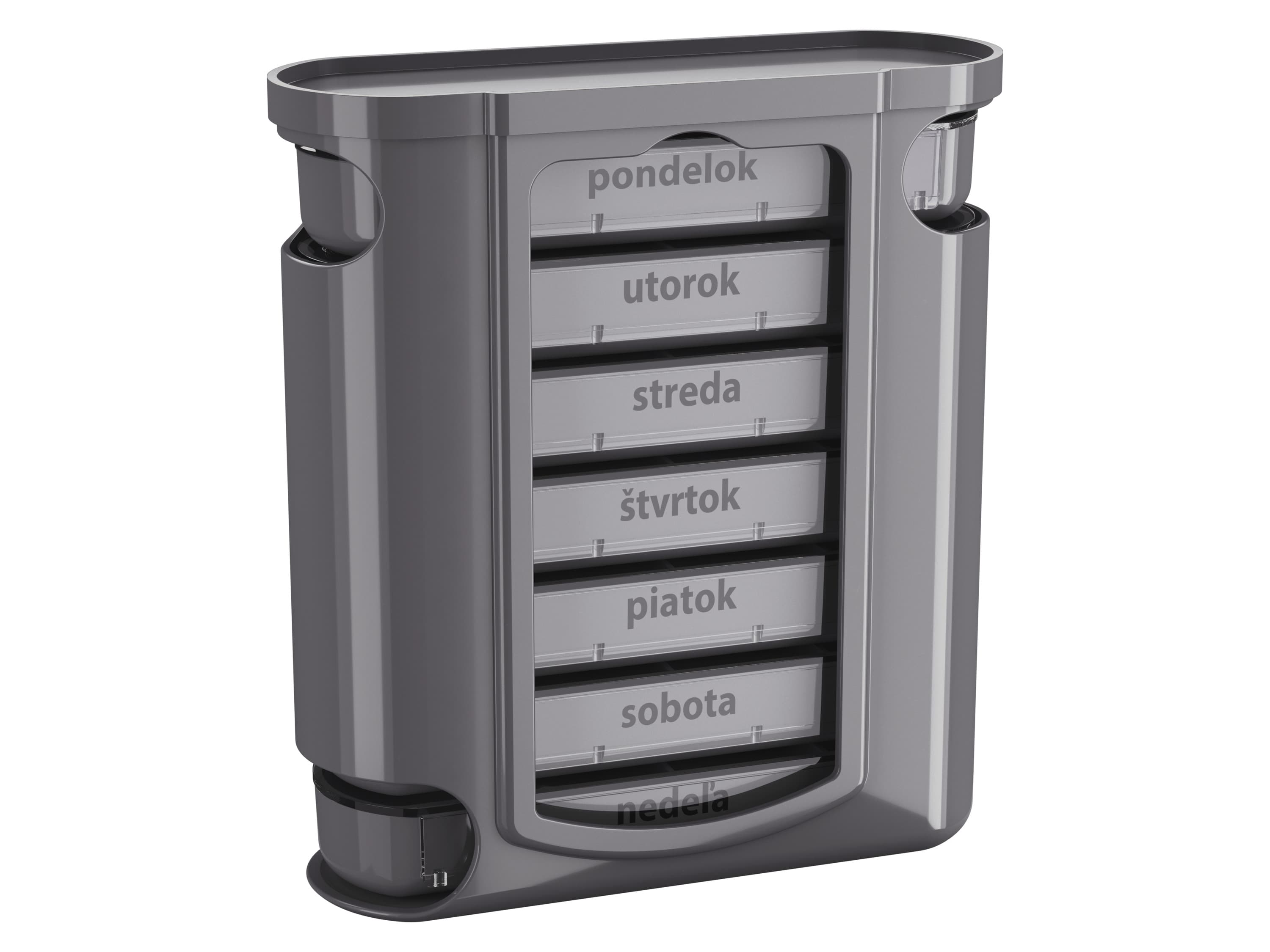 SENSIPLAST® Box na tabletky (sivá) 1
