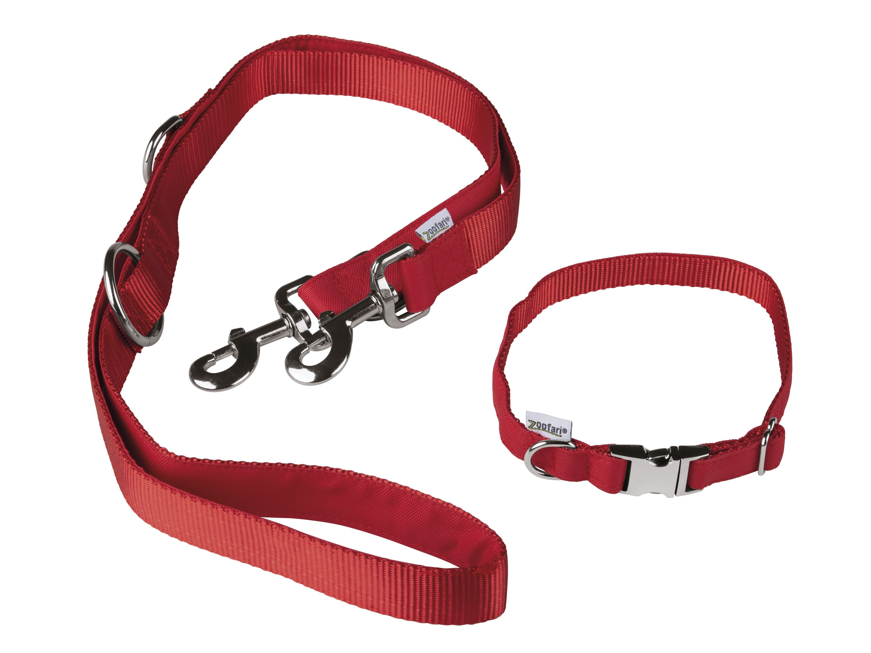 zoofari® Obojok na psa s vôdzkou (červená, S)