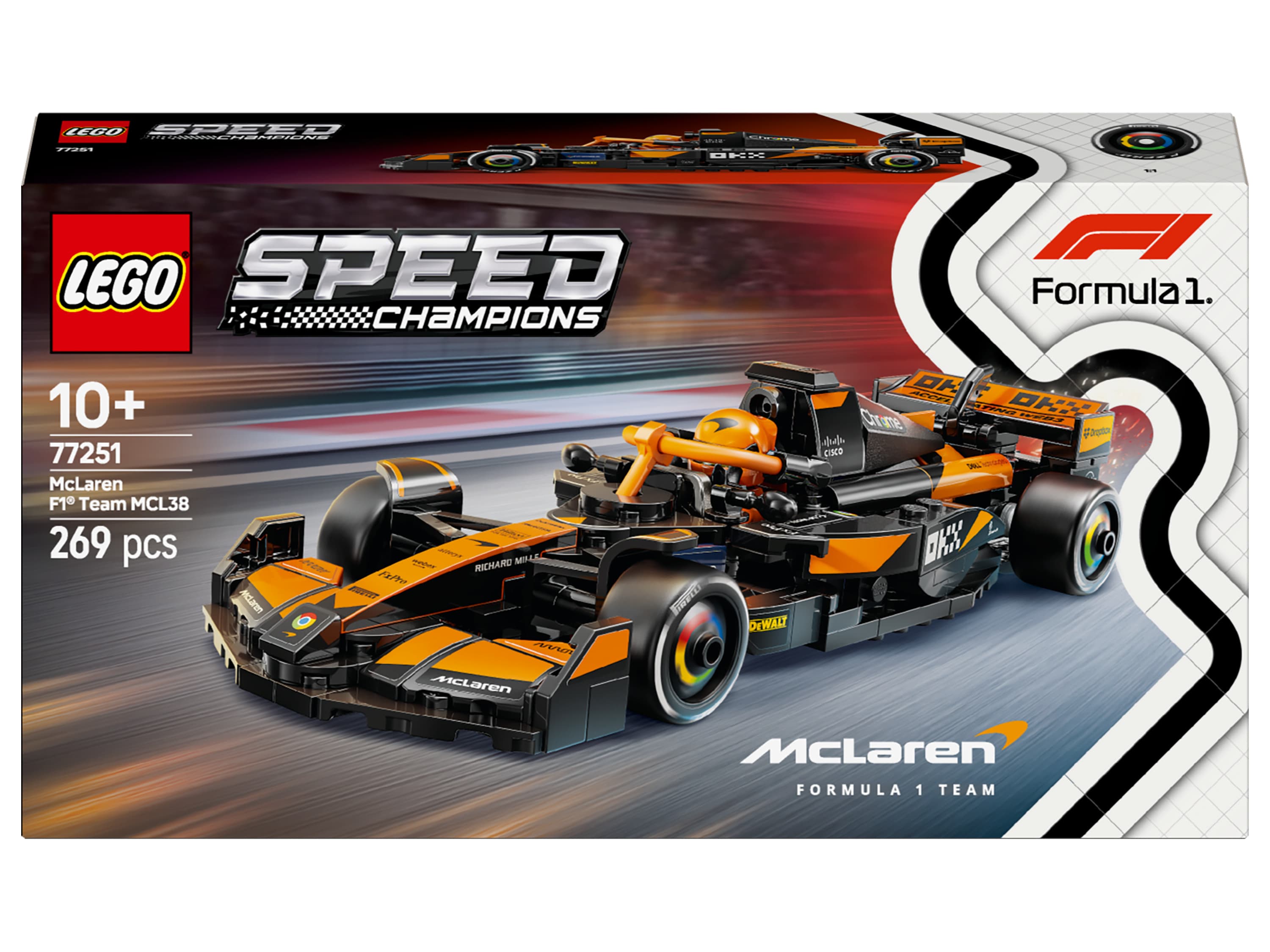 LEGO® SPEED CHAMPIONS 77251 Pretekárske auto McLaren F1® Team MCL38 1