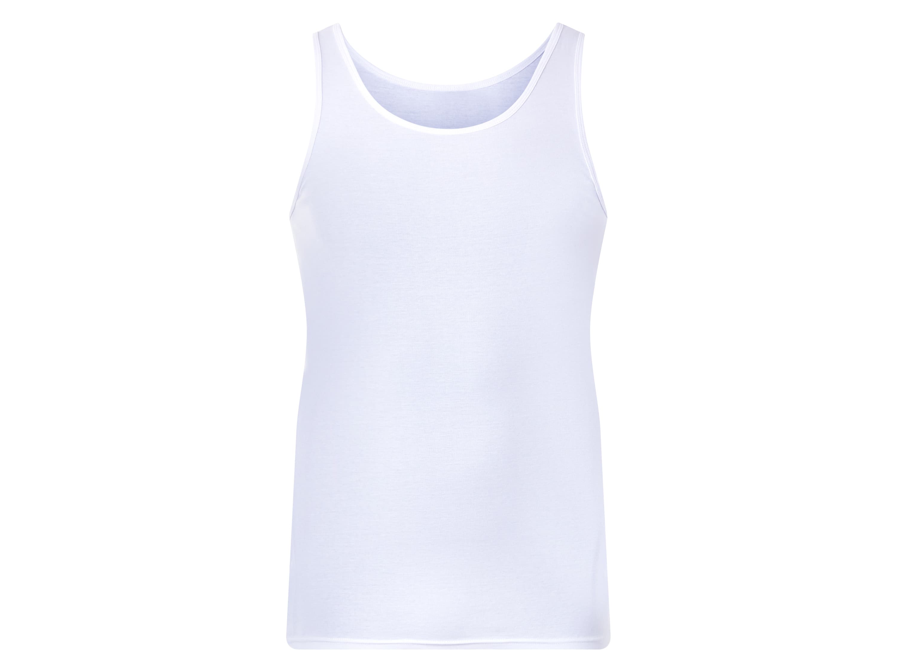 LIVERGY® Pánske tielko z jemnej rebroviny XXL, 3 kusy (biela, 9/3XL)