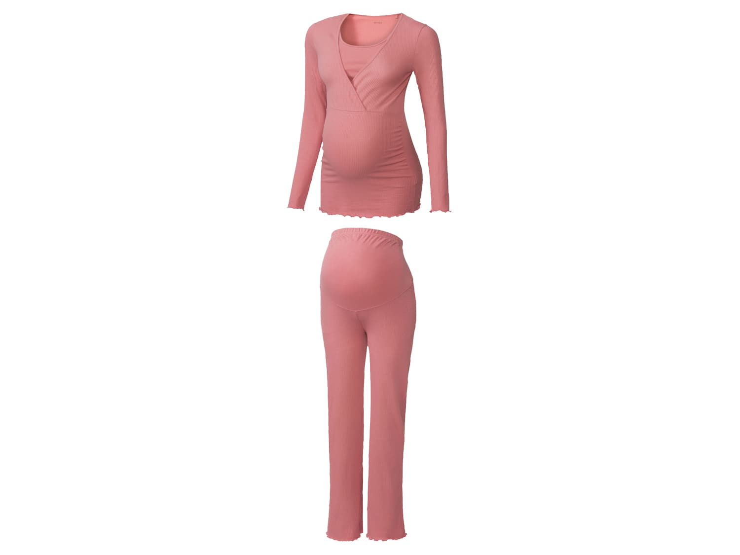 esmara® Dámske tehotenské pyžamo (bledoružová, XL (48/50)) 1