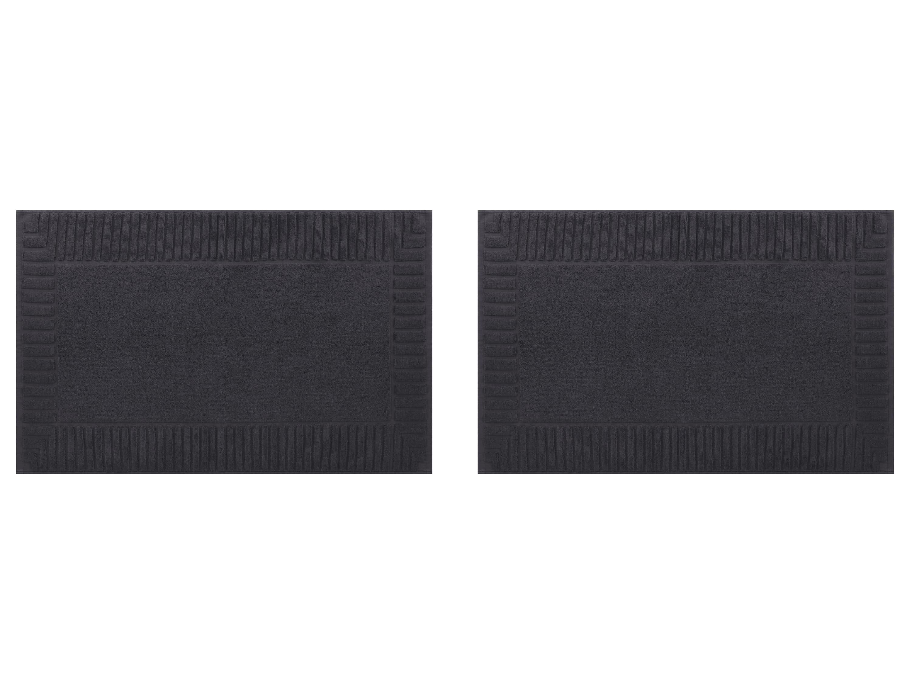 LIVARNO® Froté predložka do sprchy, 50 x 80 cm, 2 kusy (sivá)