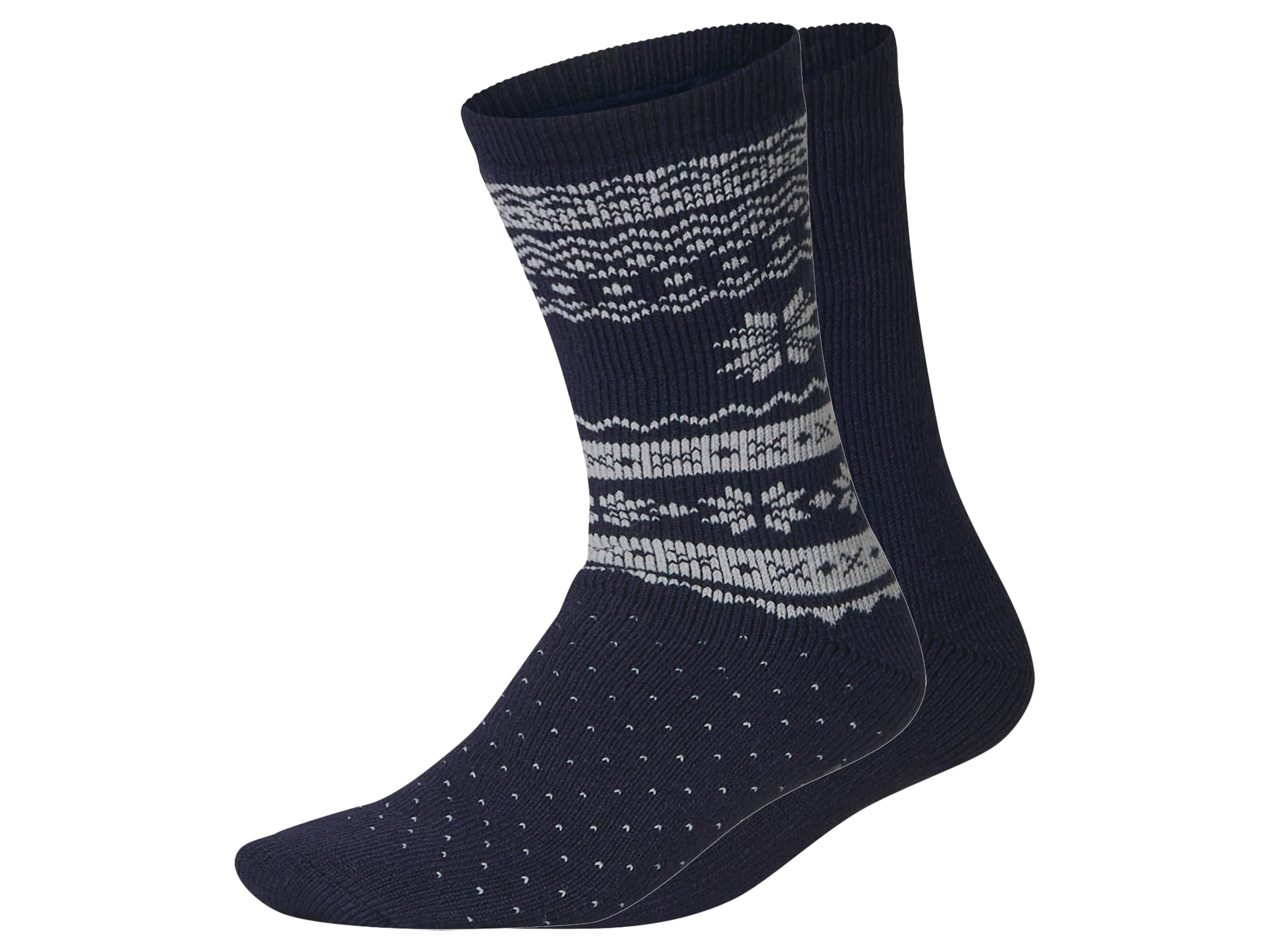 esmara® Dámske/pánske termoponožky, 2 páry (navy modrá, 39/42) 1