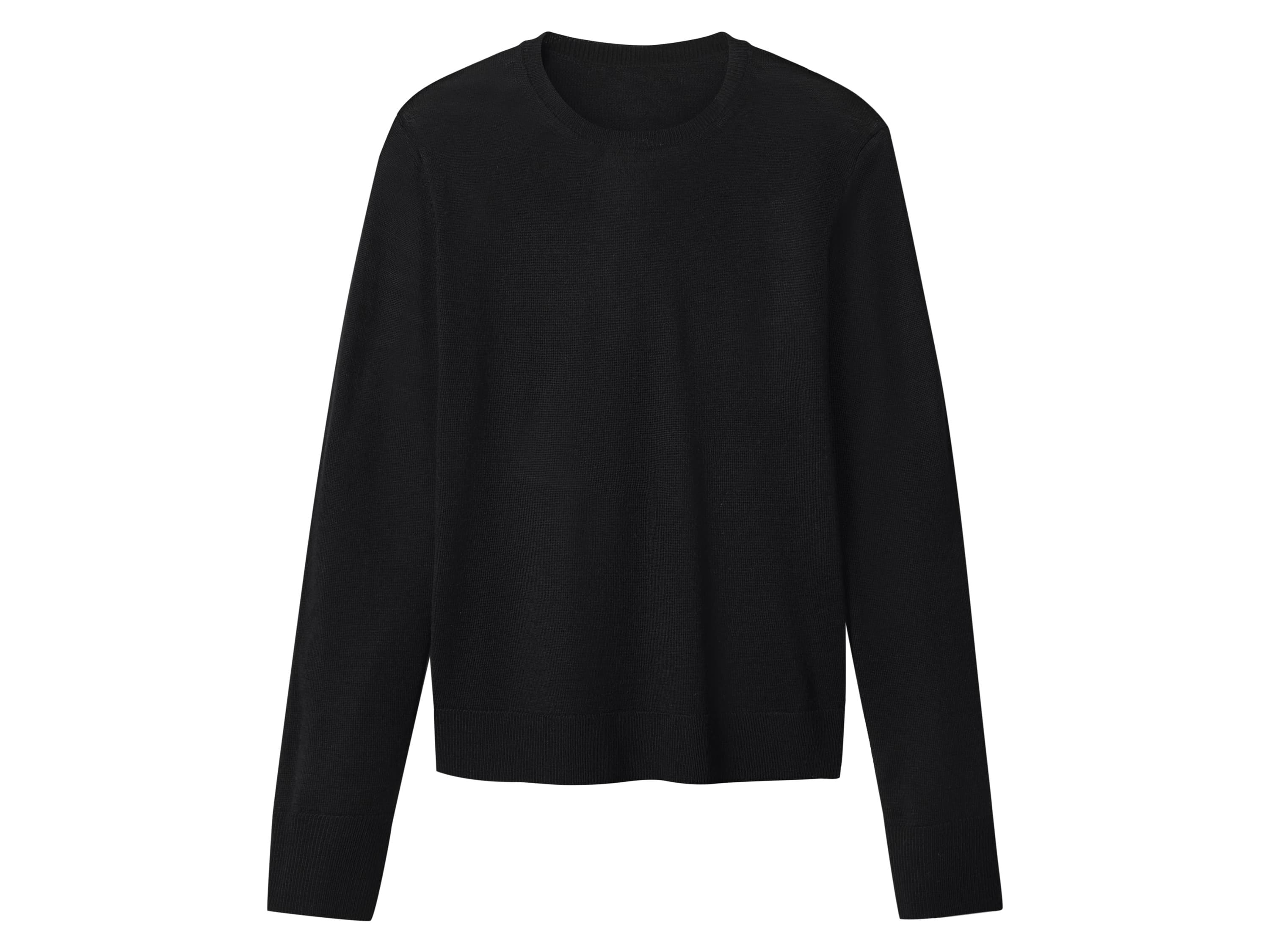 esmara® Dámsky merino pulóver Premium (čierna, M (40/42))
