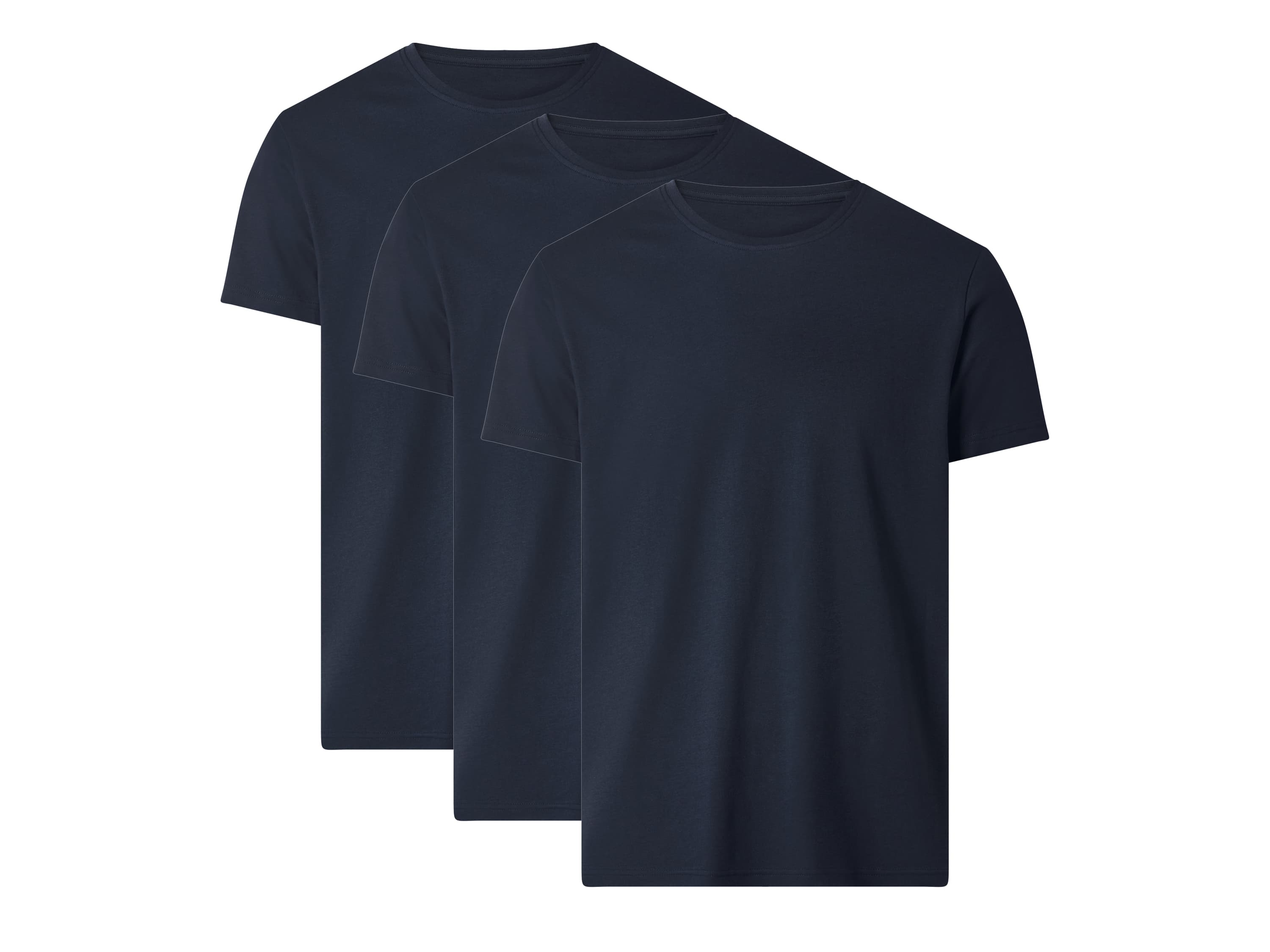 esmara Men Pánske tričko, 3 kusy (navy modrá, M (48/50))