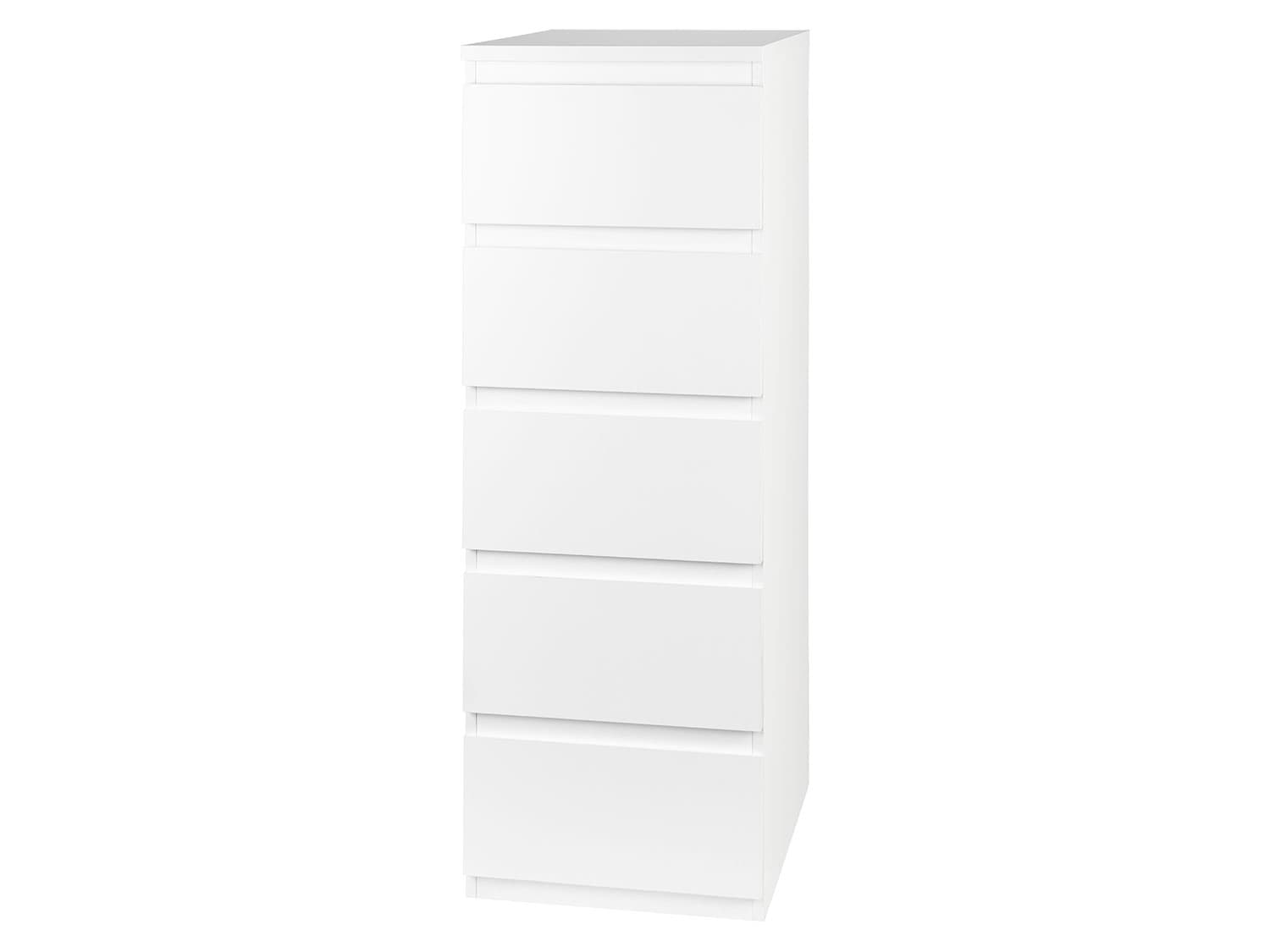LIVARNO home Komoda Genf s 5 zásuvkami, biela 1