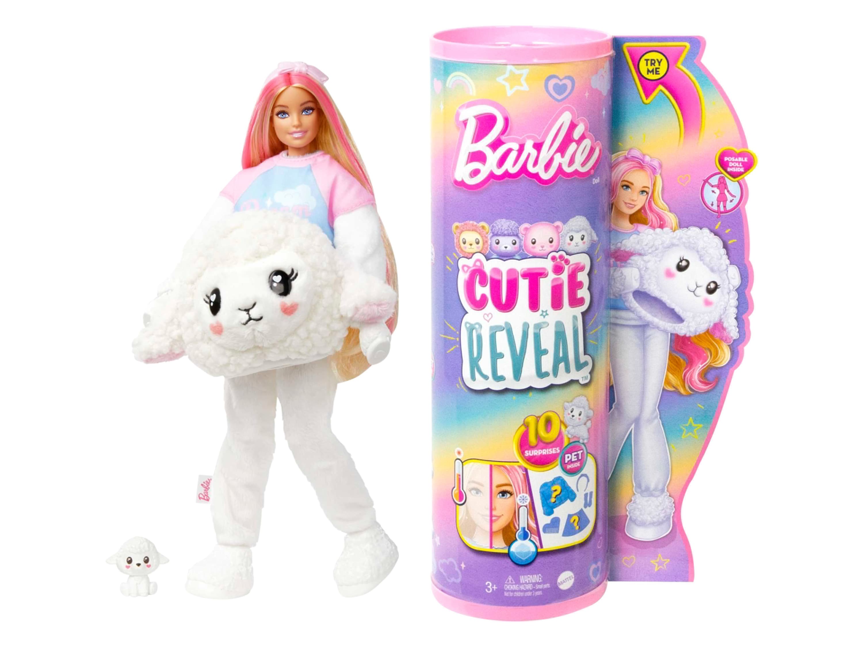 Barbie Bábika v plyšovom kostýme (ovca)