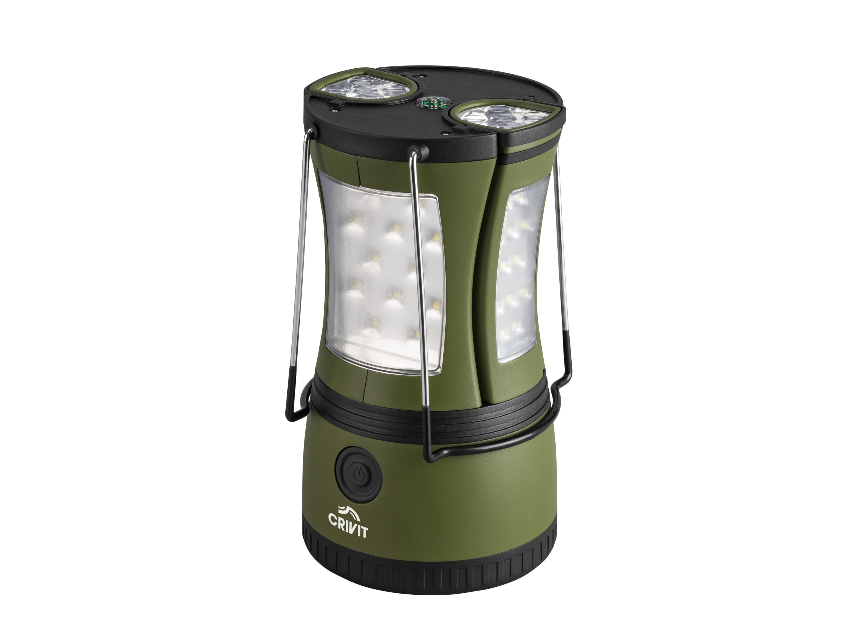 CRIVIT Kempingová lampa 2 v 1 (zelená) 1