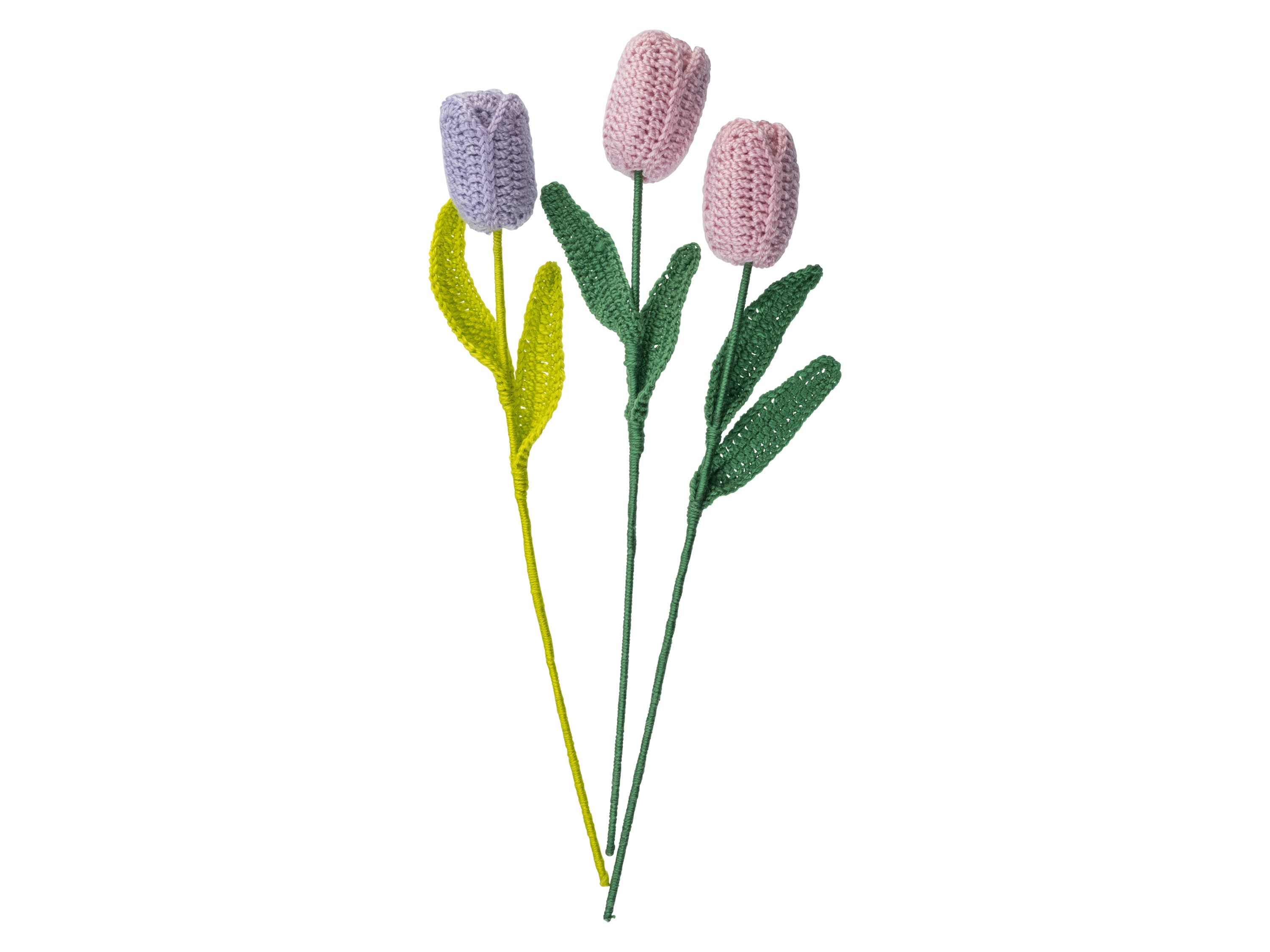 crelando® Kreatívna súprava na háčkovanie (tulipány)