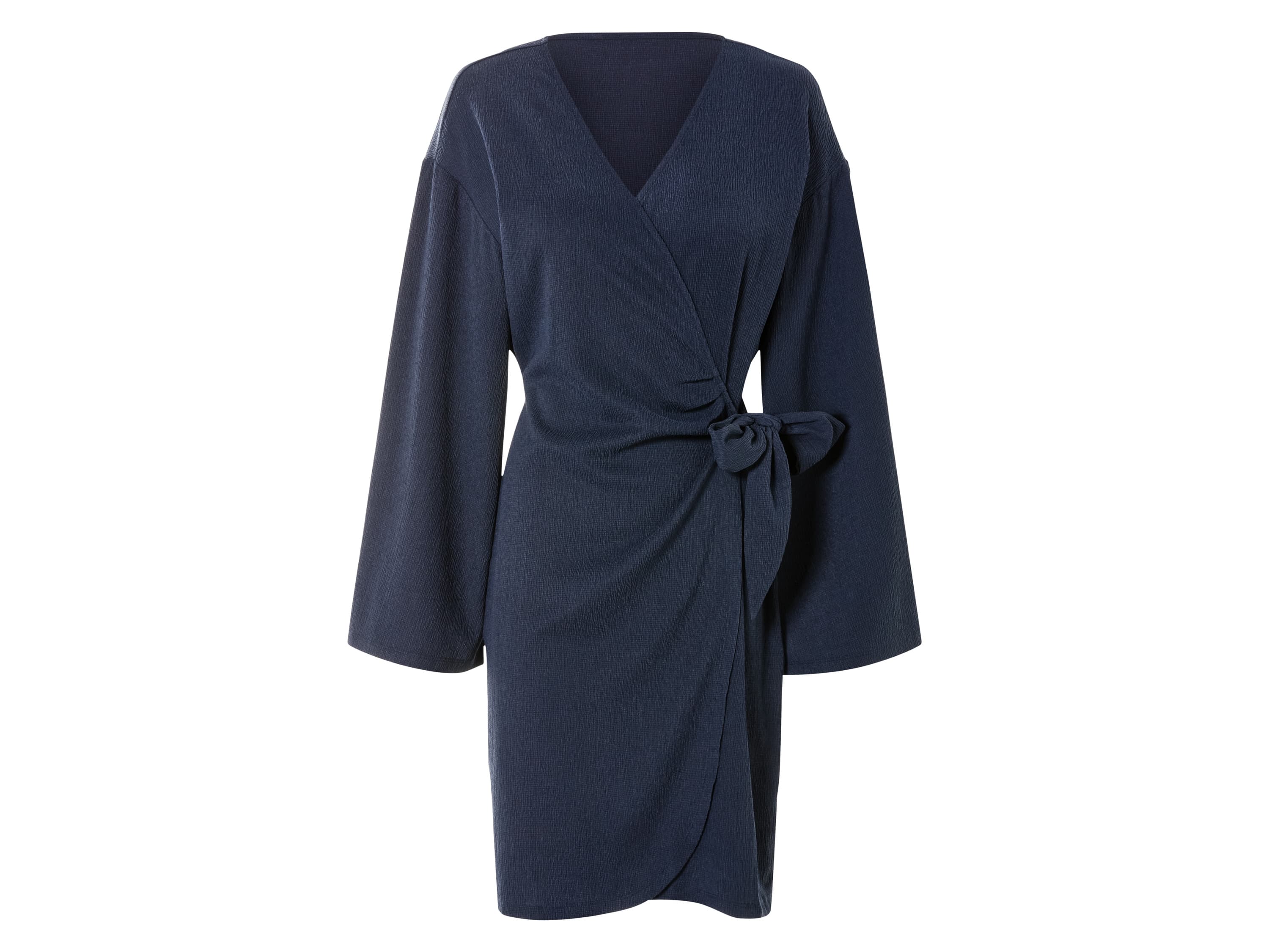 esmara® Dámske zavinovacie šaty (navy modrá, M (40/42))