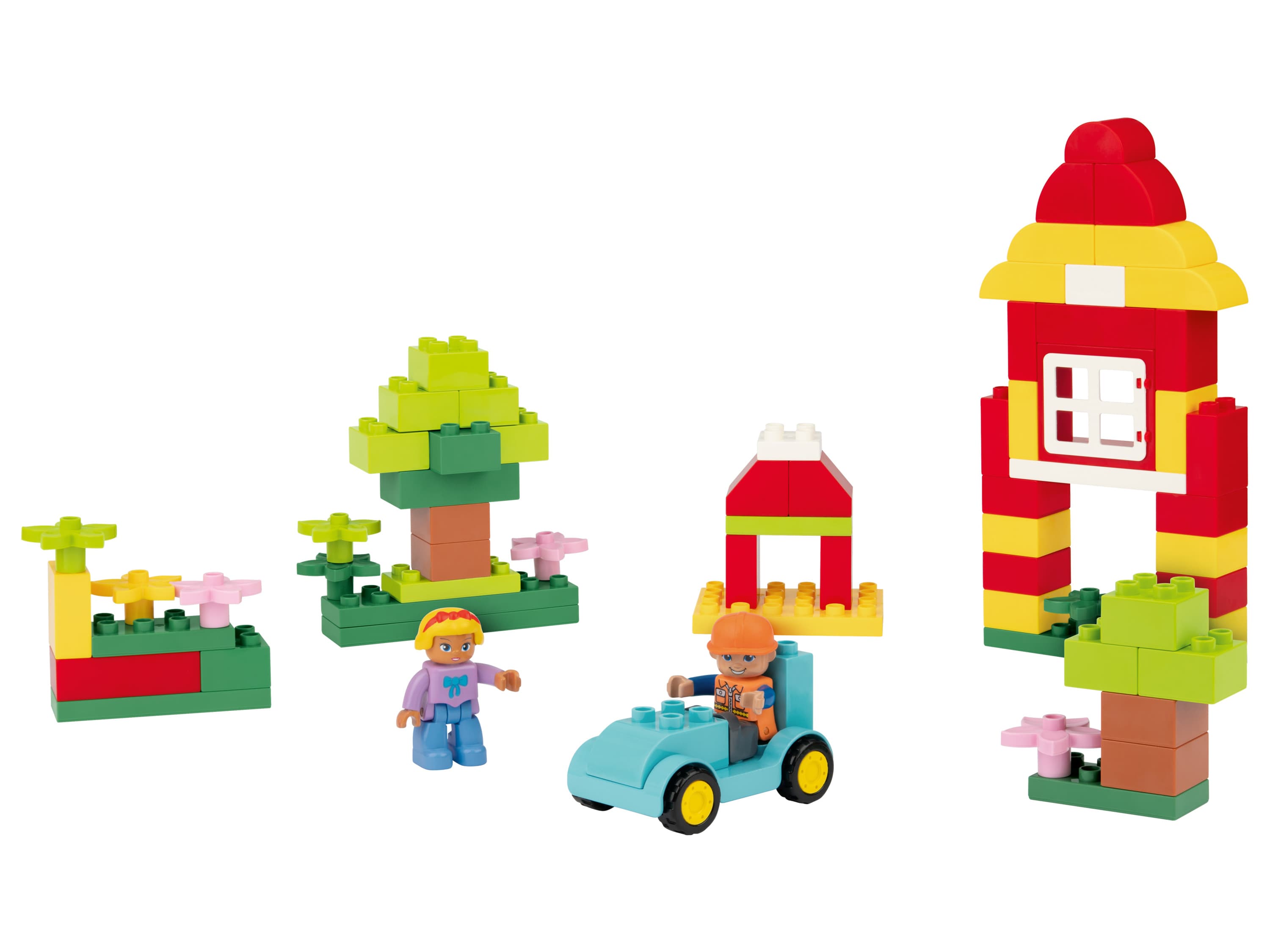 Playtive Clippys Stavebné kocky vo vedierku (stavebné kocky vo vedierku)