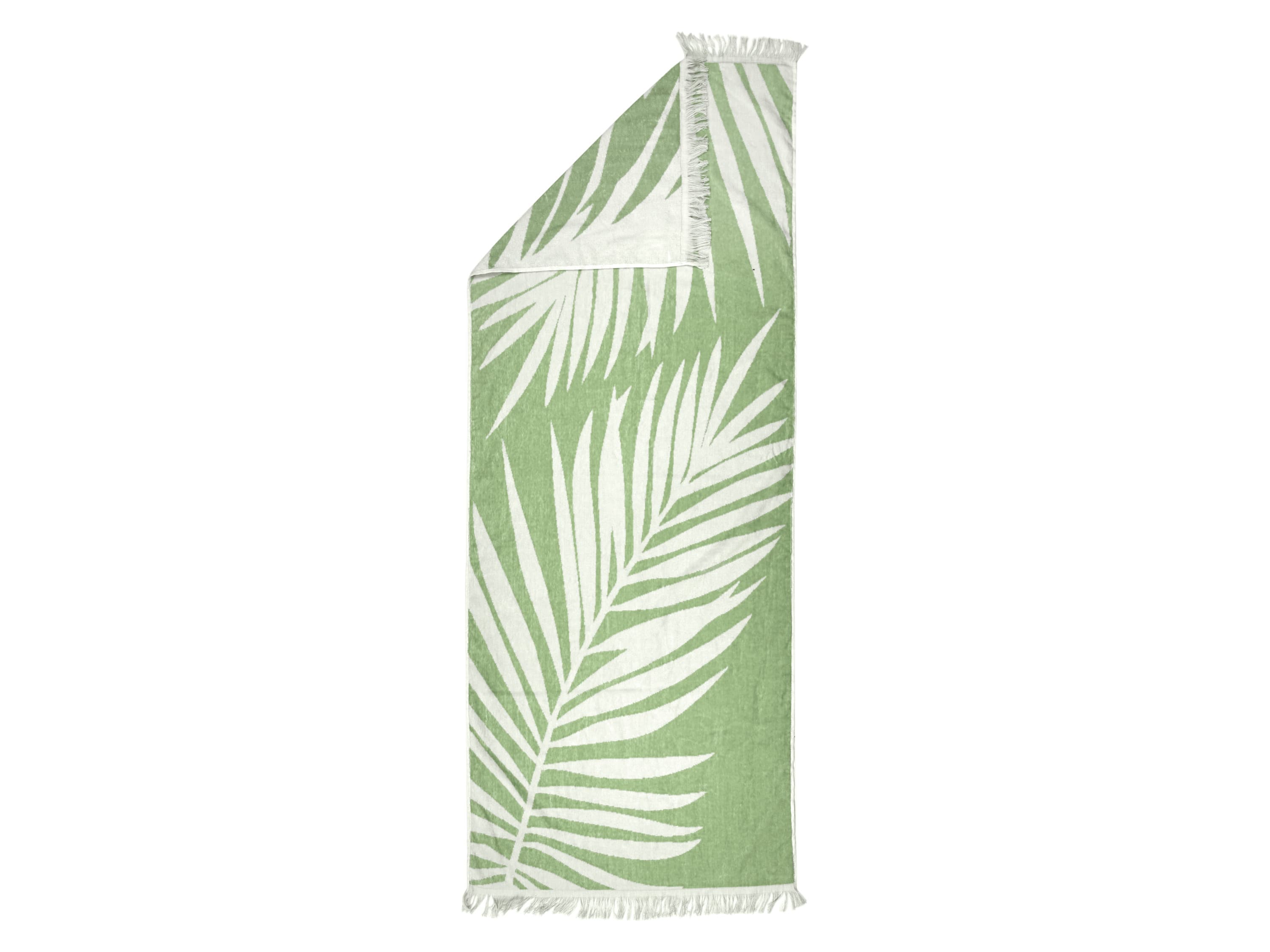 LIVARNO® Plážová froté osuška, 80 x 180 cm (zelená) 1