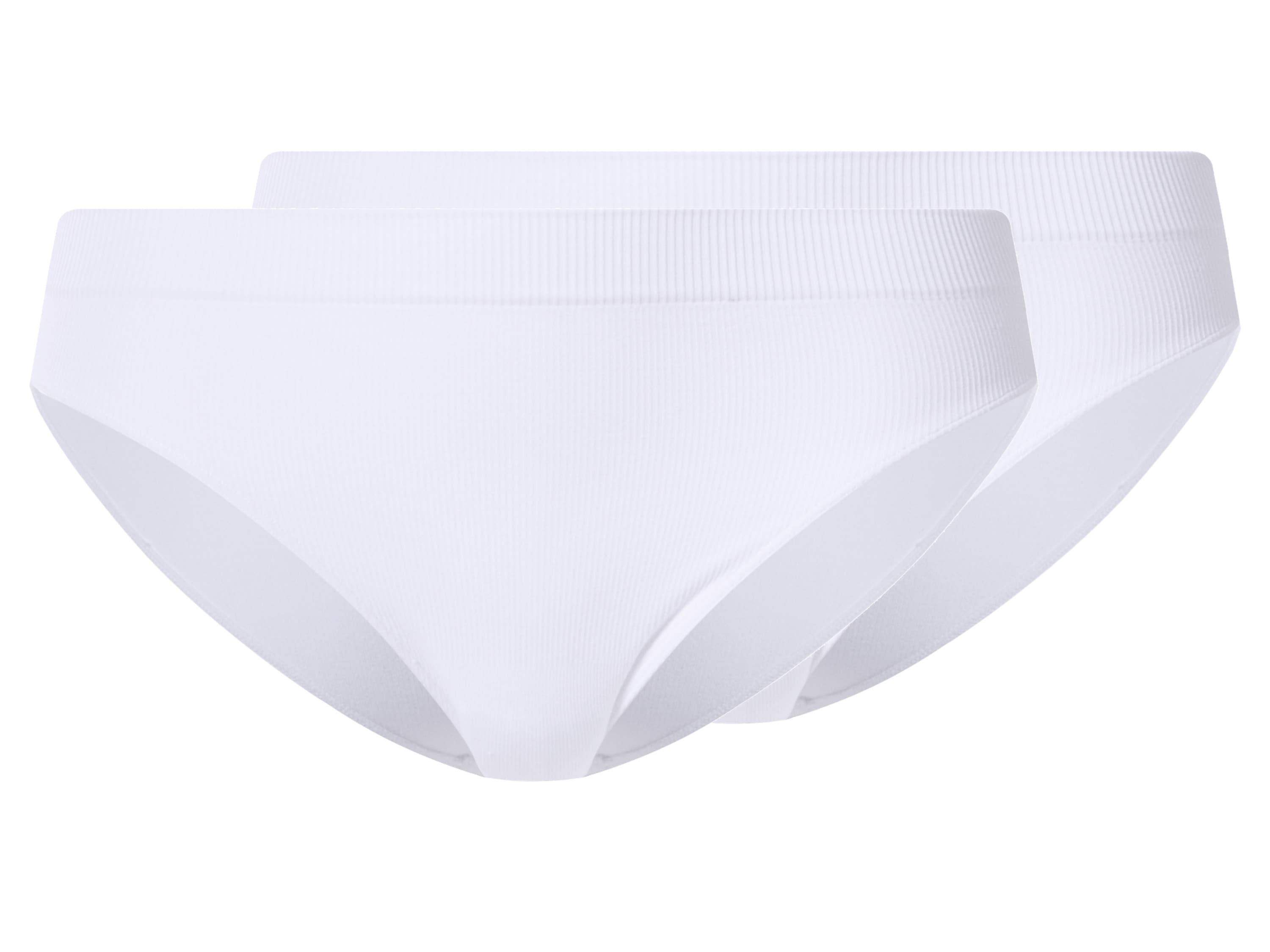 esmara® Dámske rebrované nohavičky, 2 kusy (biela, S (36/38))