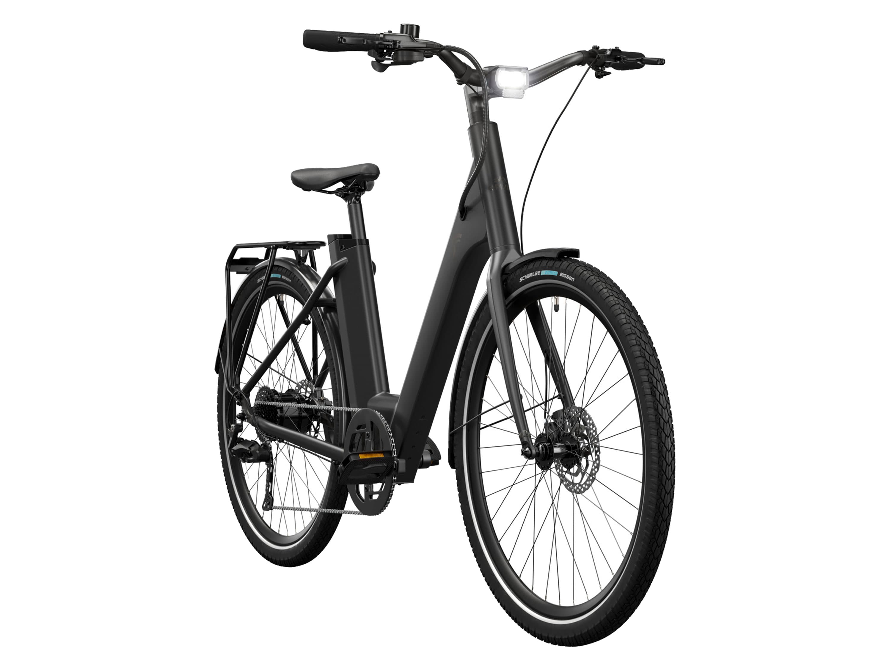 CRIVIT Mestský elektrobicykel s prehadzovačkou Shimano CUES Y.3  (čierna) 1