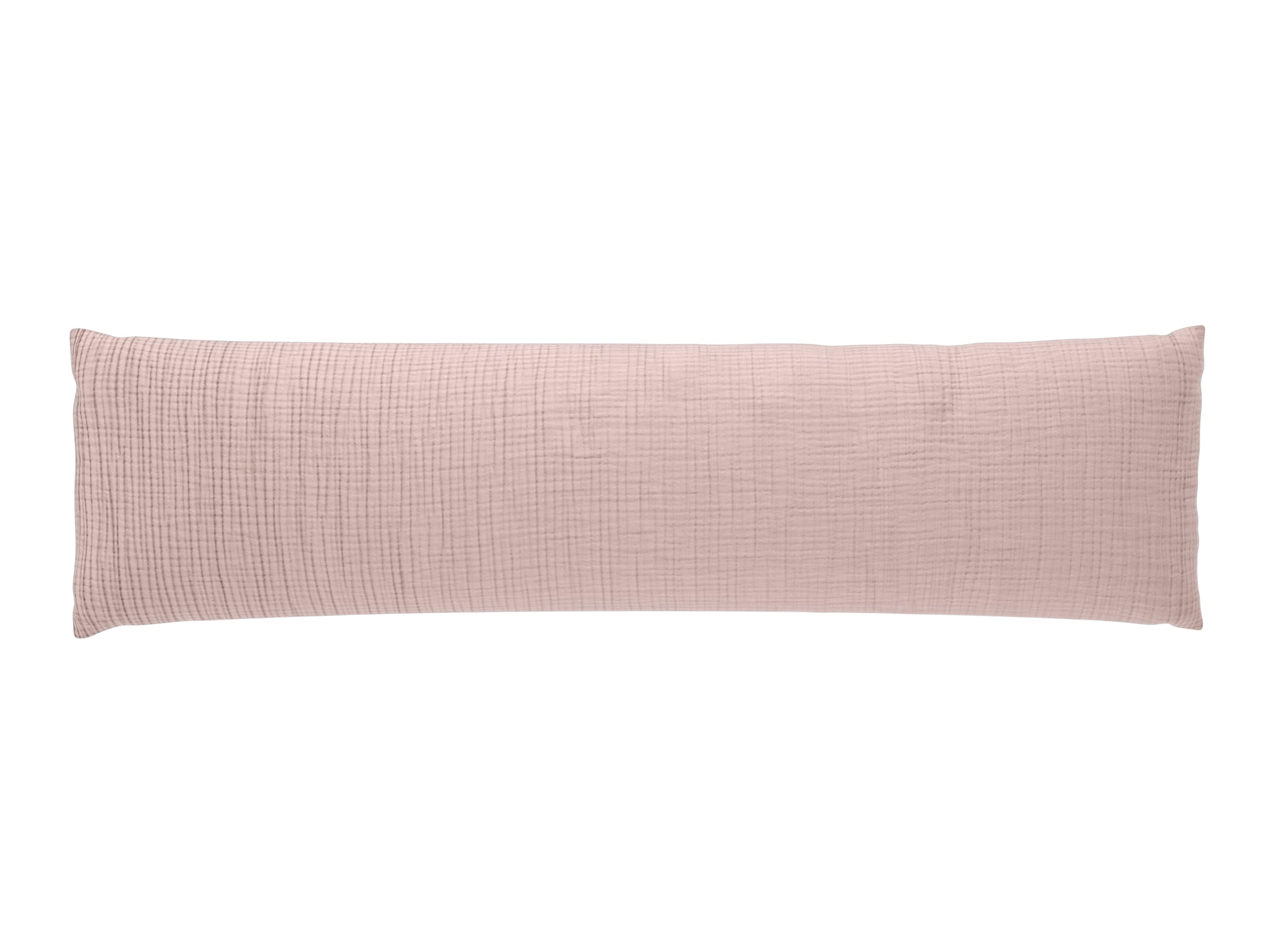 LIVARNO® Mušelínová obliečka na vankúš pre spanie na boku Premium, 40 x 145 cm (ružová) 1