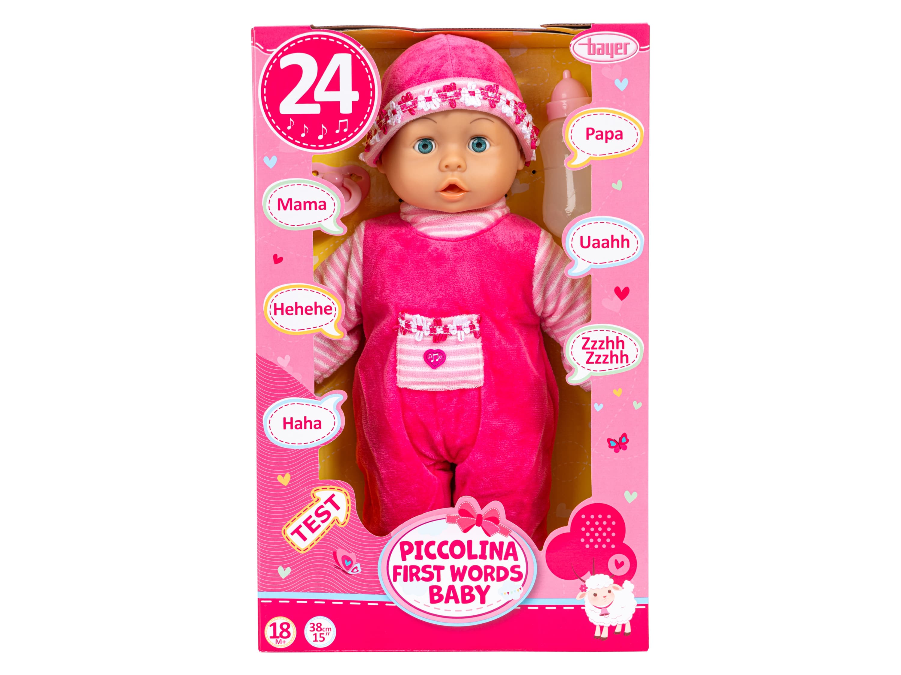 Bayer Design Bábika Piccolina First Baby (kvety) 1
