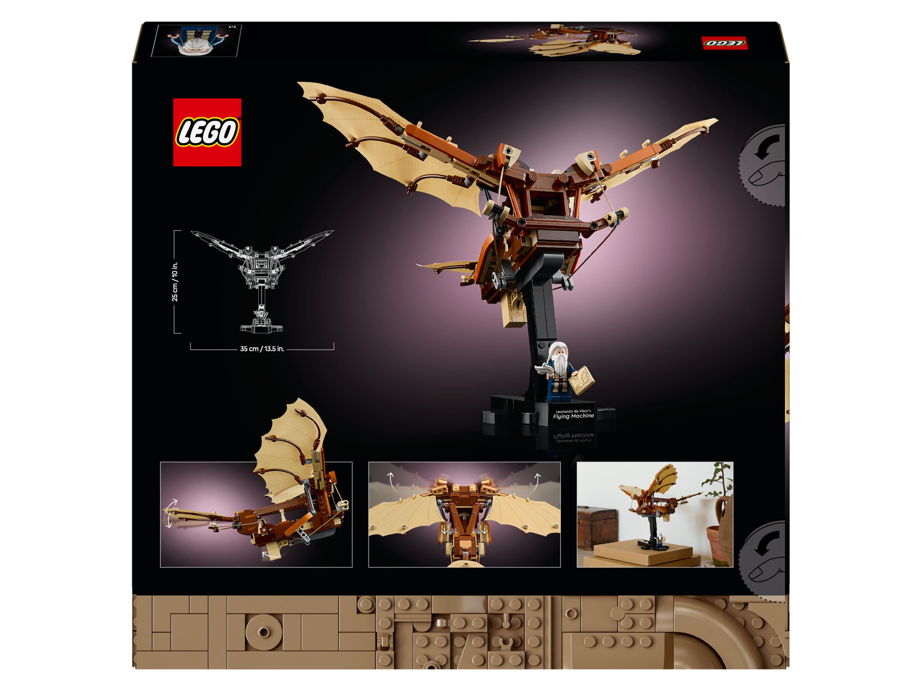LEGO® Icons 10363 Lietajúci stroj Leonarda da Vinciho 1