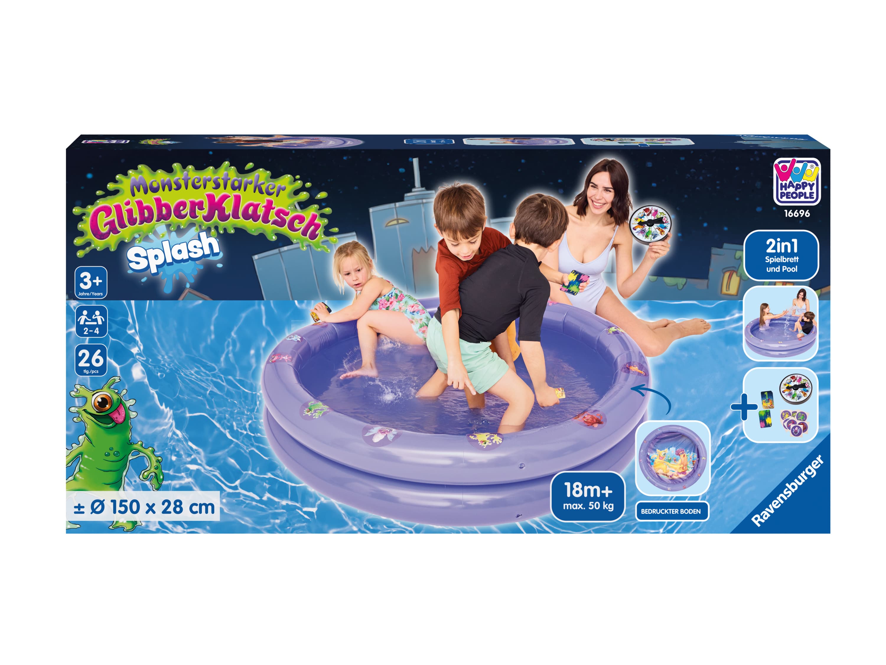 HAPPY PEOPLE Ravensburger Fun Bath Games (zábavné kúpanie s príšerami) 1