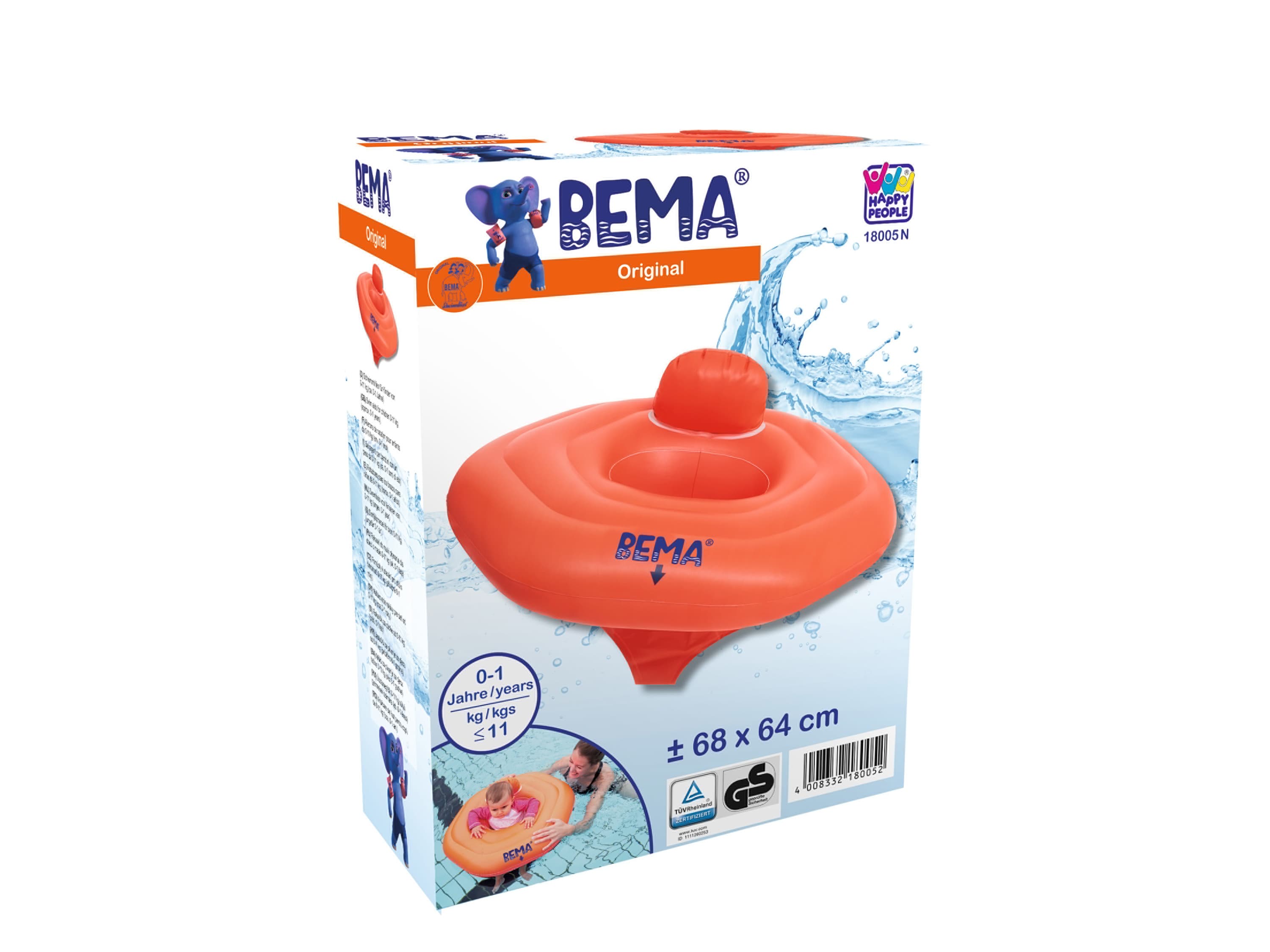 BEMA® Nafukovacie koleso/Rukávniky na plávanie (koleso, 18005, deti do 11 kg, 68 x 64 cm)