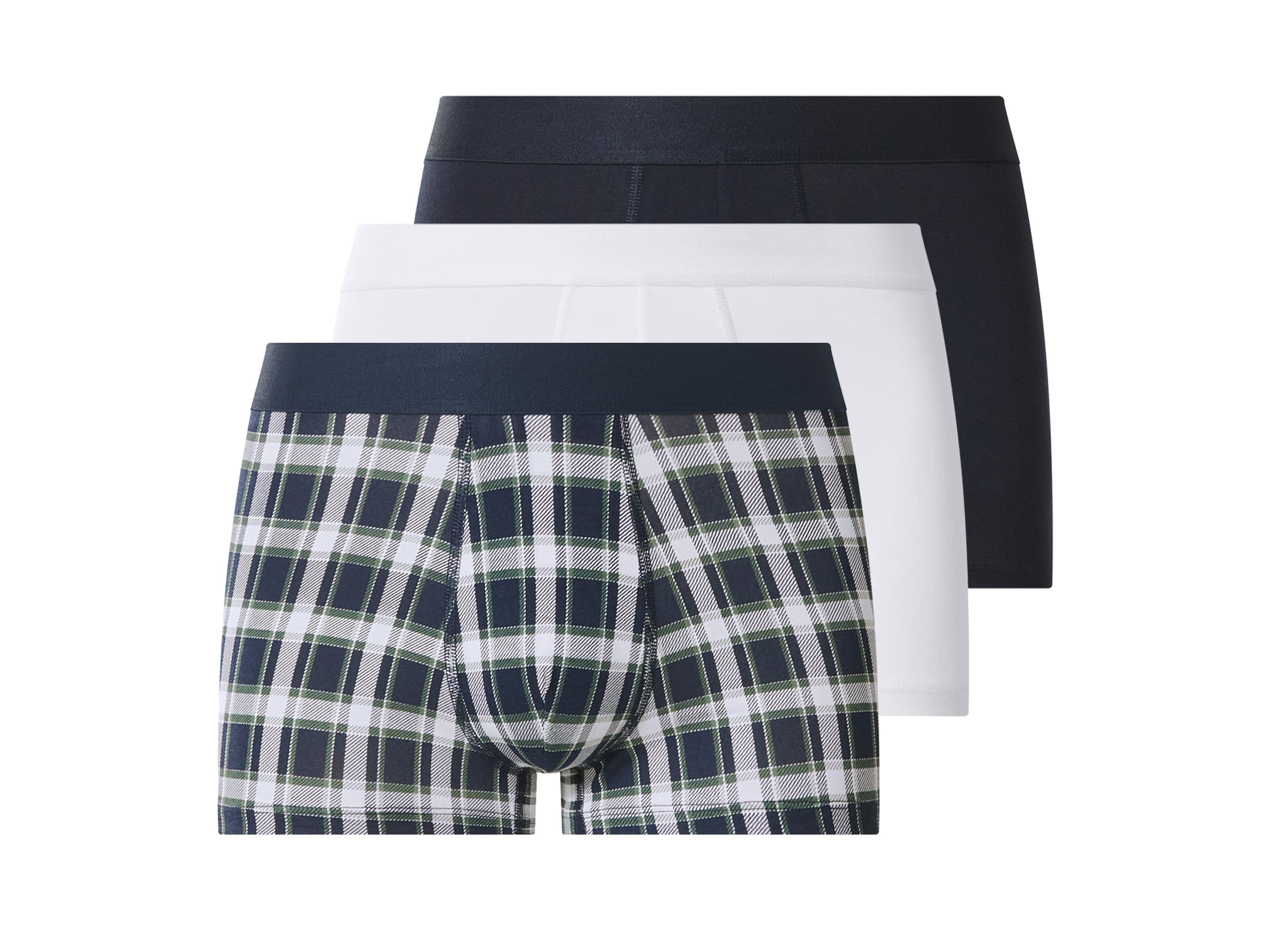 esmara Men Pánske boxerky, 3 kusy (navy modrá/biela, 4/S) 1