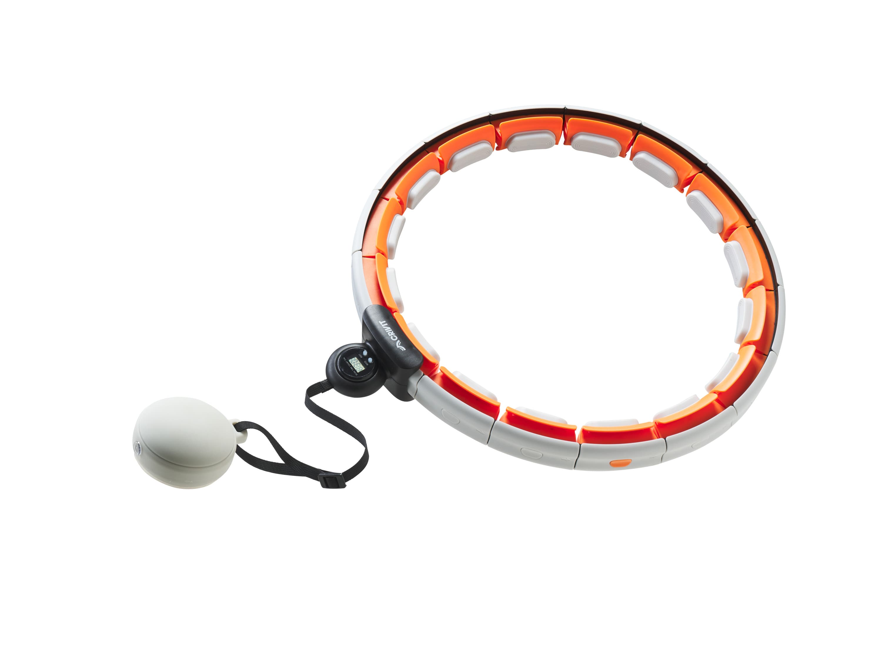 CRIVIT Obruč Hula Hoop so závažím (oranžová) 1