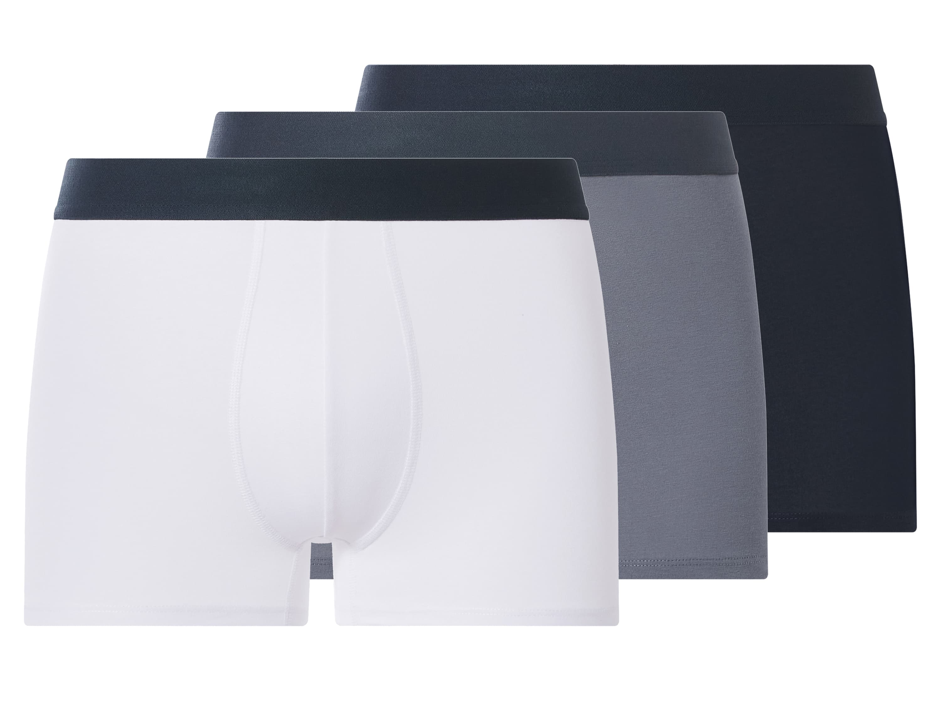 esmara Men Pánske boxerky, 3 kusy (navy modrá/modrá/biela, 4/S)